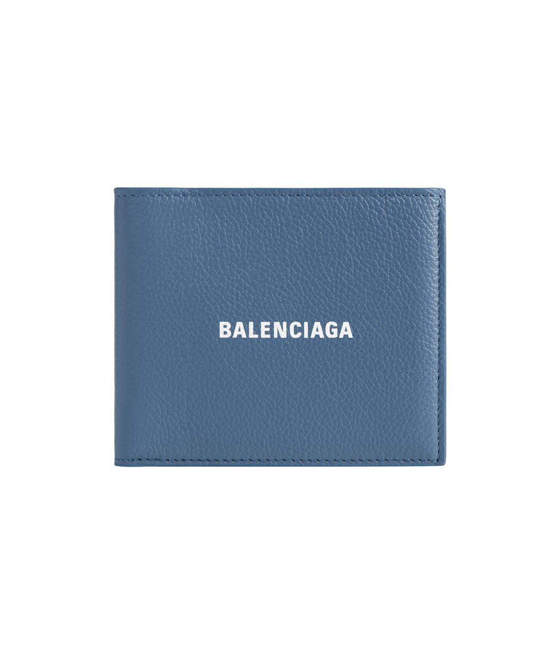 BALENCIAGA Синий кожаный кошелек, фото 6