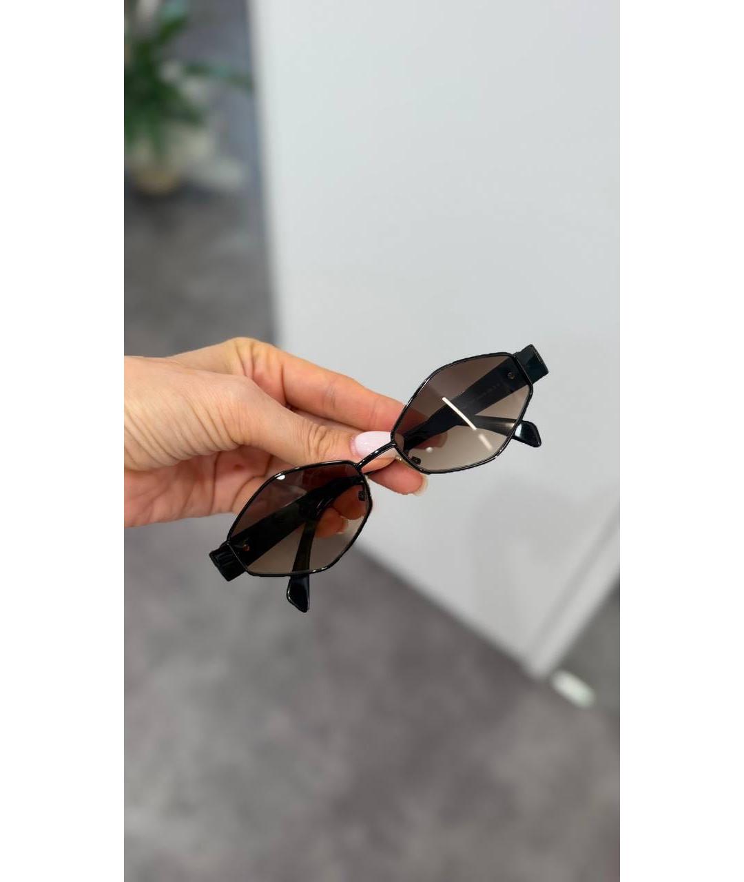 CELINE Черные металлические солнцезащитные очки, фото 4