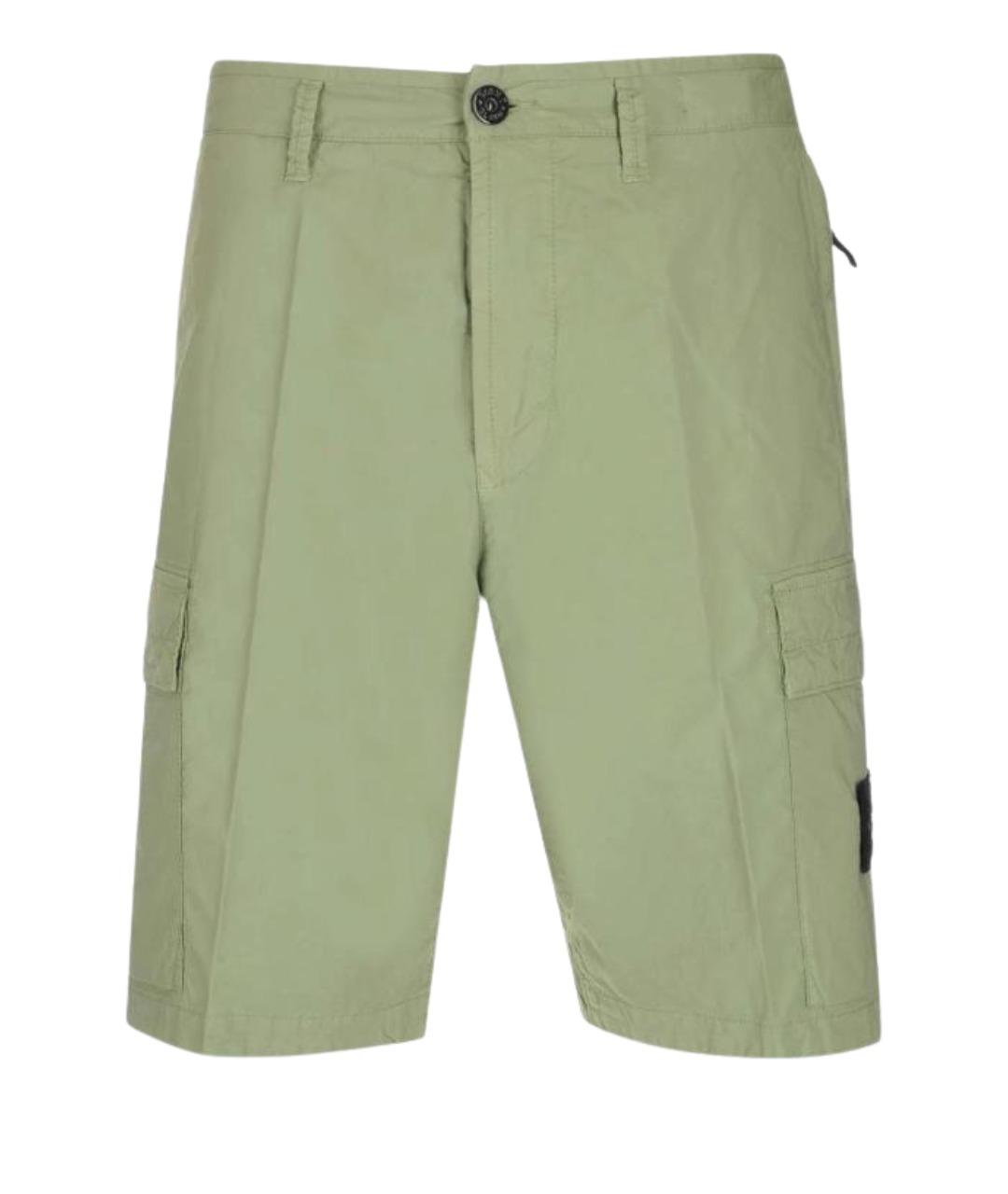 STONE ISLAND Зеленые шорты, фото 1