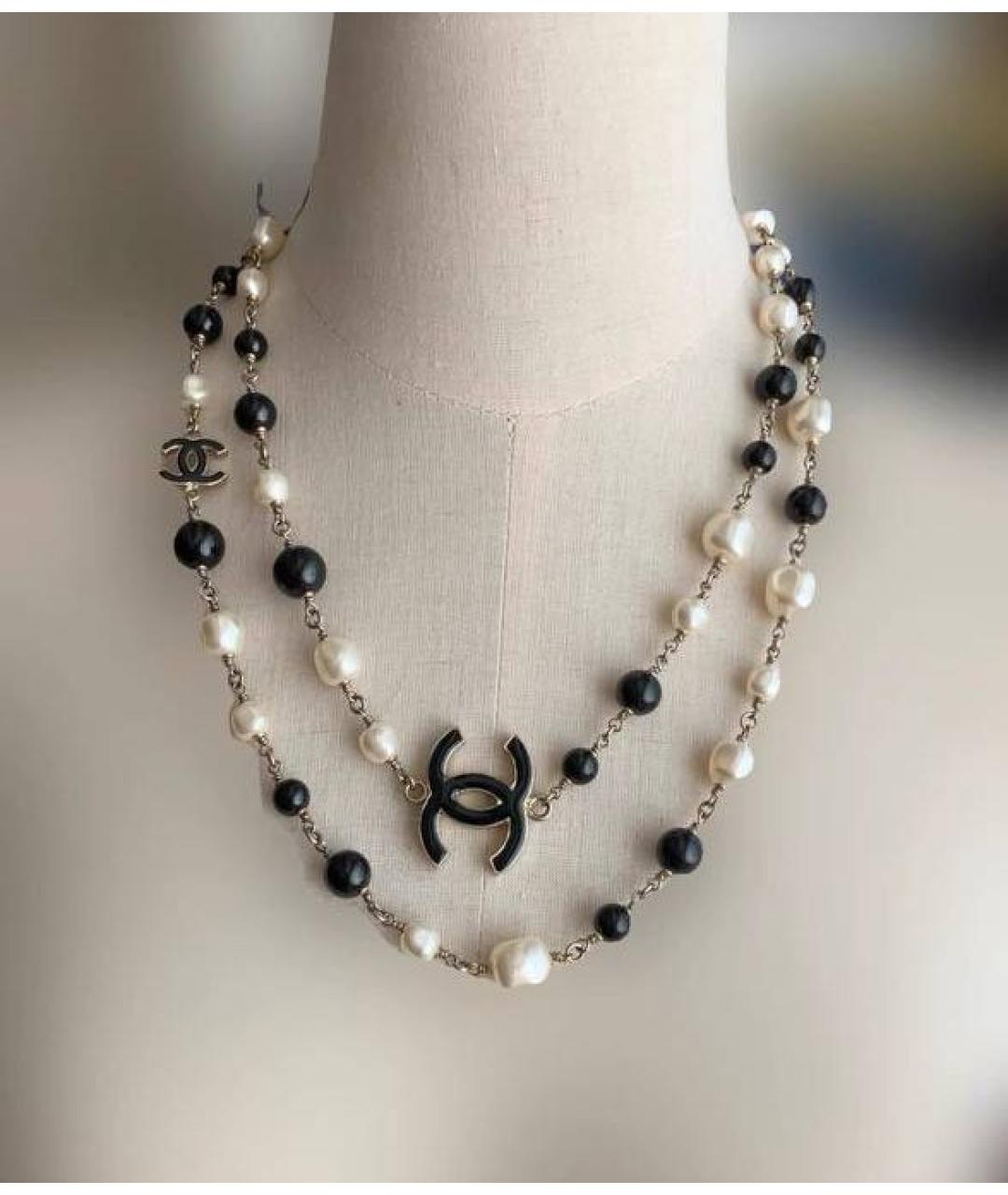 CHANEL Серебряное металлическое колье, фото 3