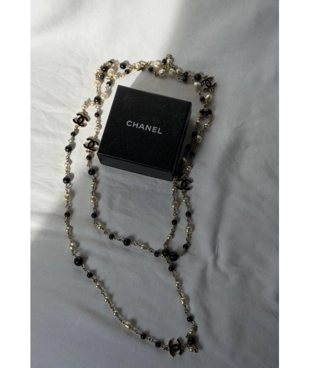 CHANEL Серебряное металлическое колье, фото 2