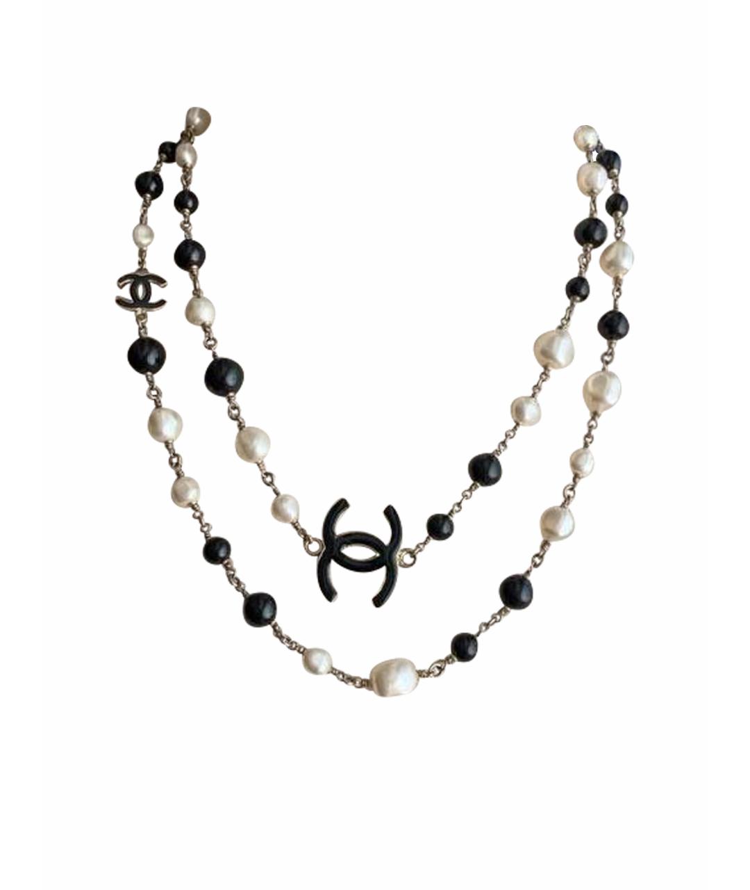 CHANEL Серебряное металлическое колье, фото 1