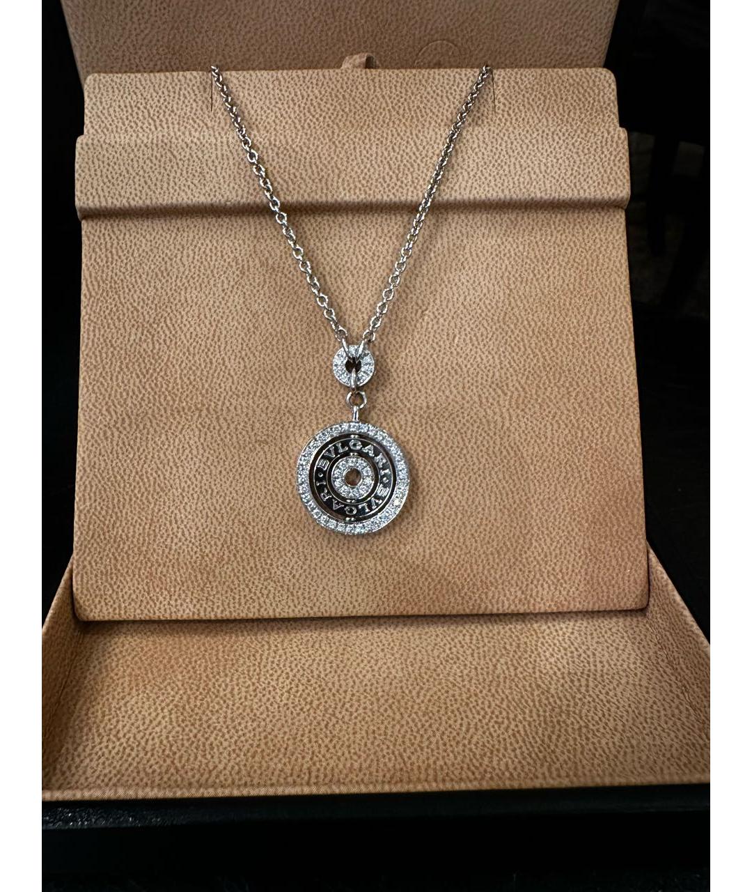 BVLGARI Белое колье из белого золота, фото 2