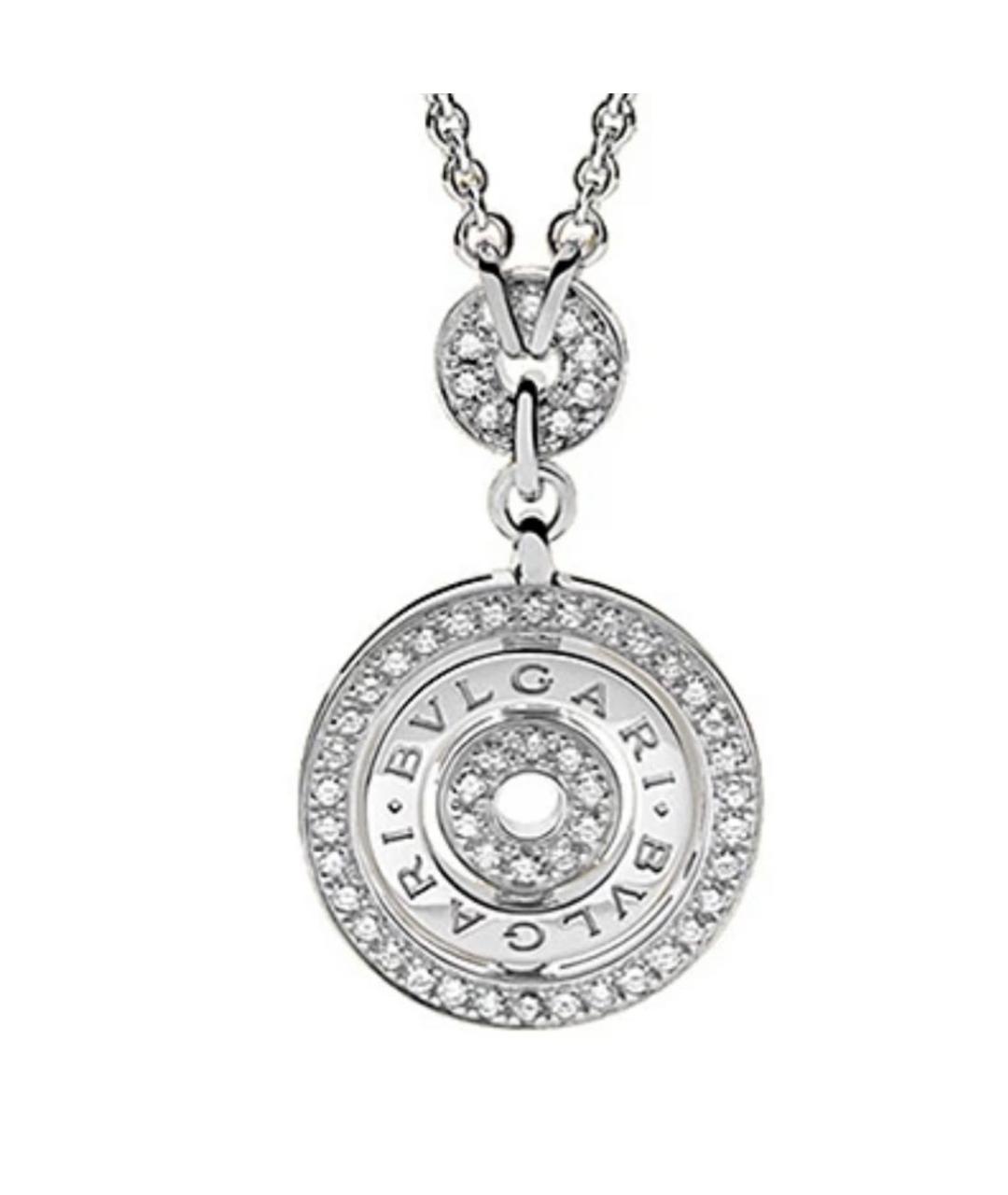 BVLGARI Белое колье из белого золота, фото 1