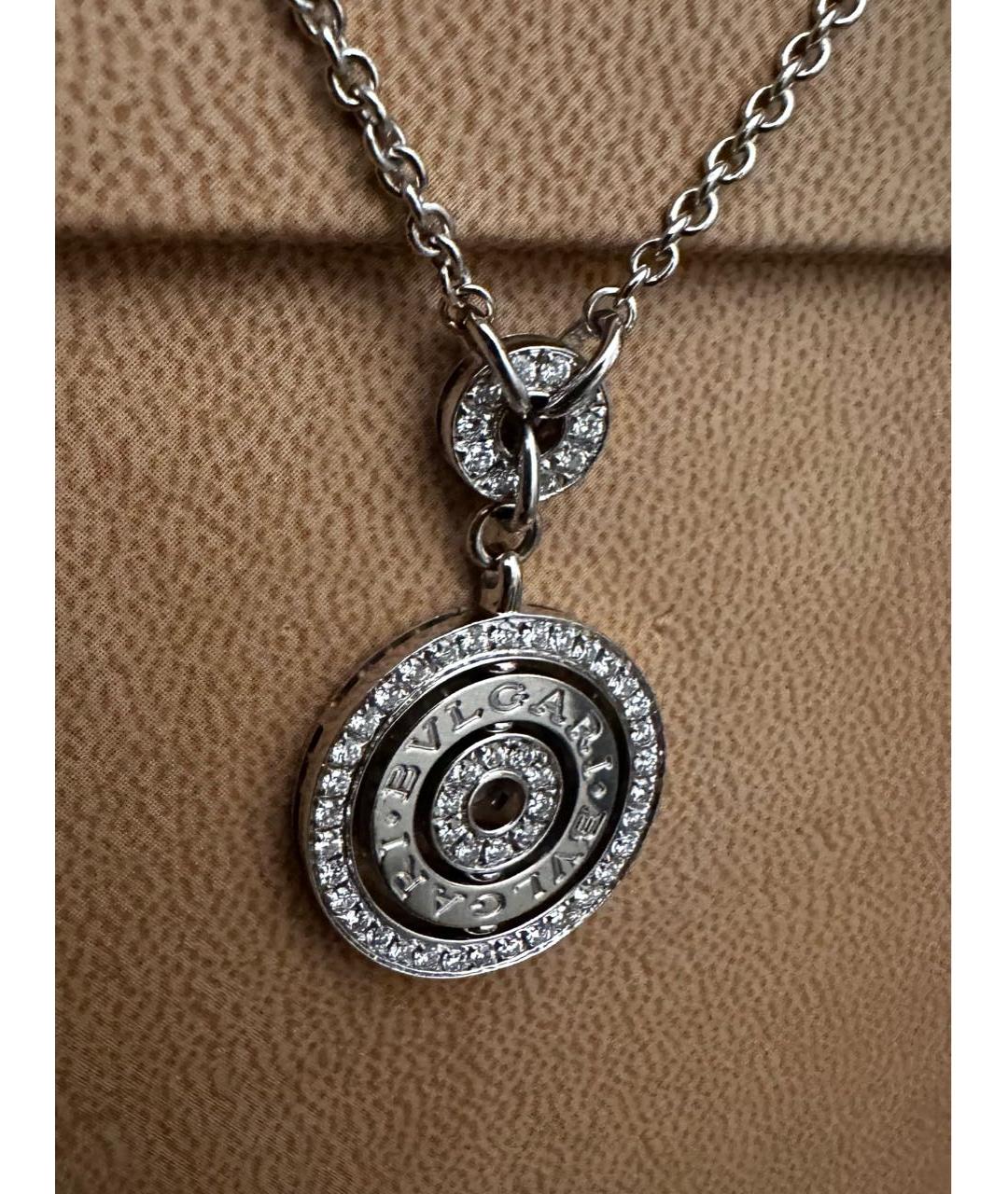 BVLGARI Белое колье из белого золота, фото 3
