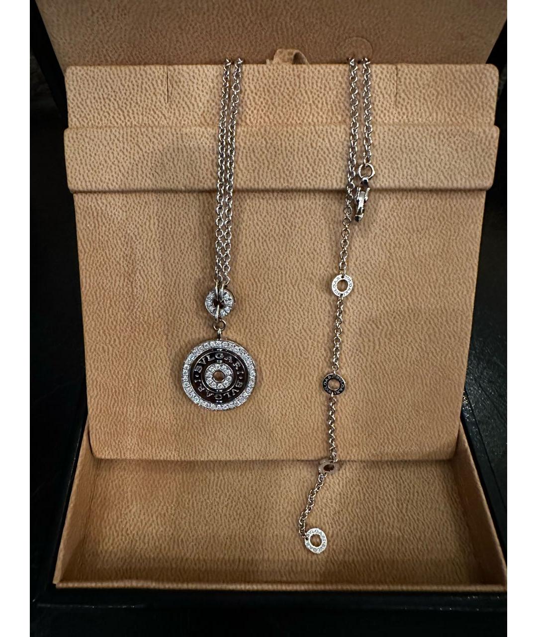 BVLGARI Белое колье из белого золота, фото 5
