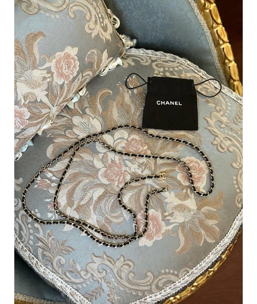 CHANEL Черный кожаный ремень, фото 2