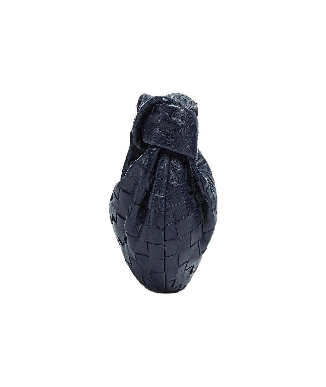 BOTTEGA VENETA Темно-синяя кожаная сумка через плечо, фото 2