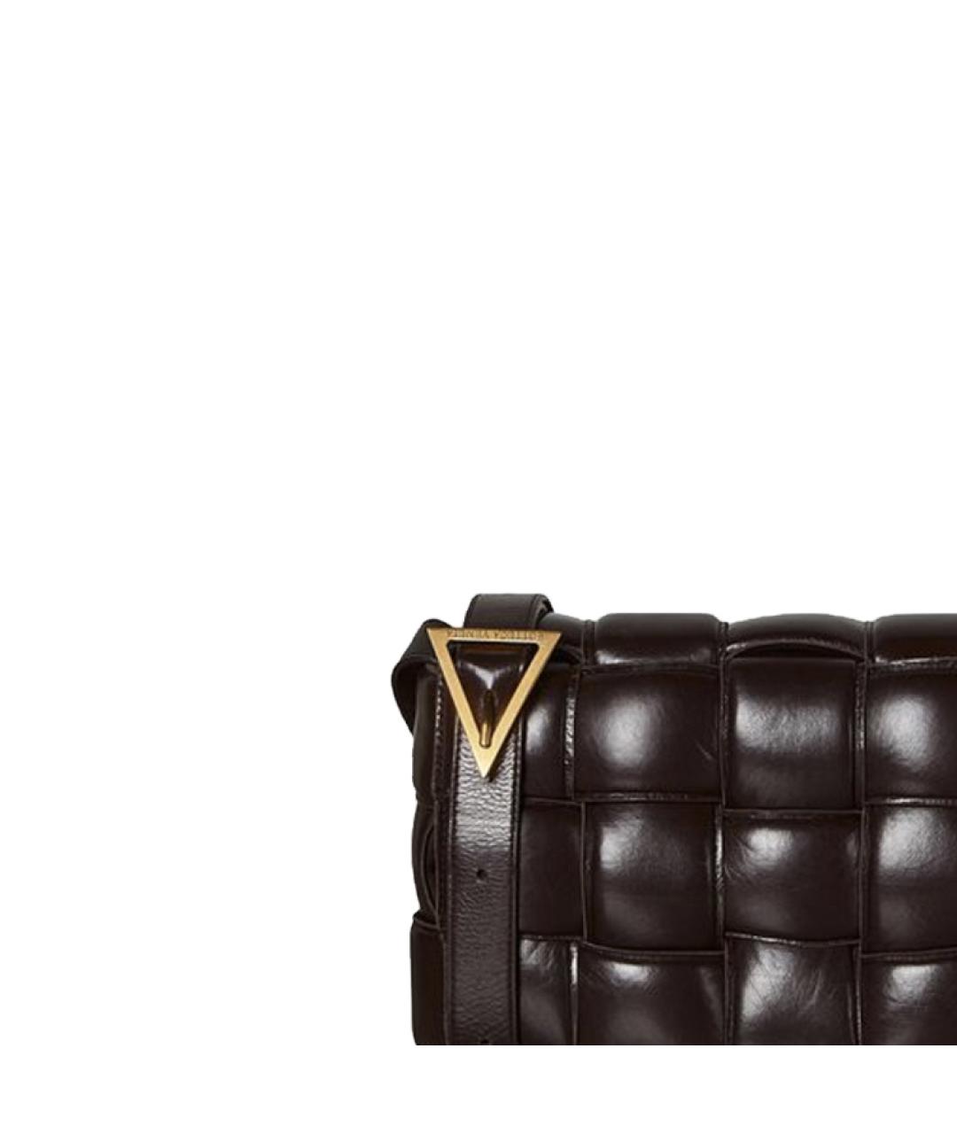 BOTTEGA VENETA Черная кожаная сумка через плечо, фото 3