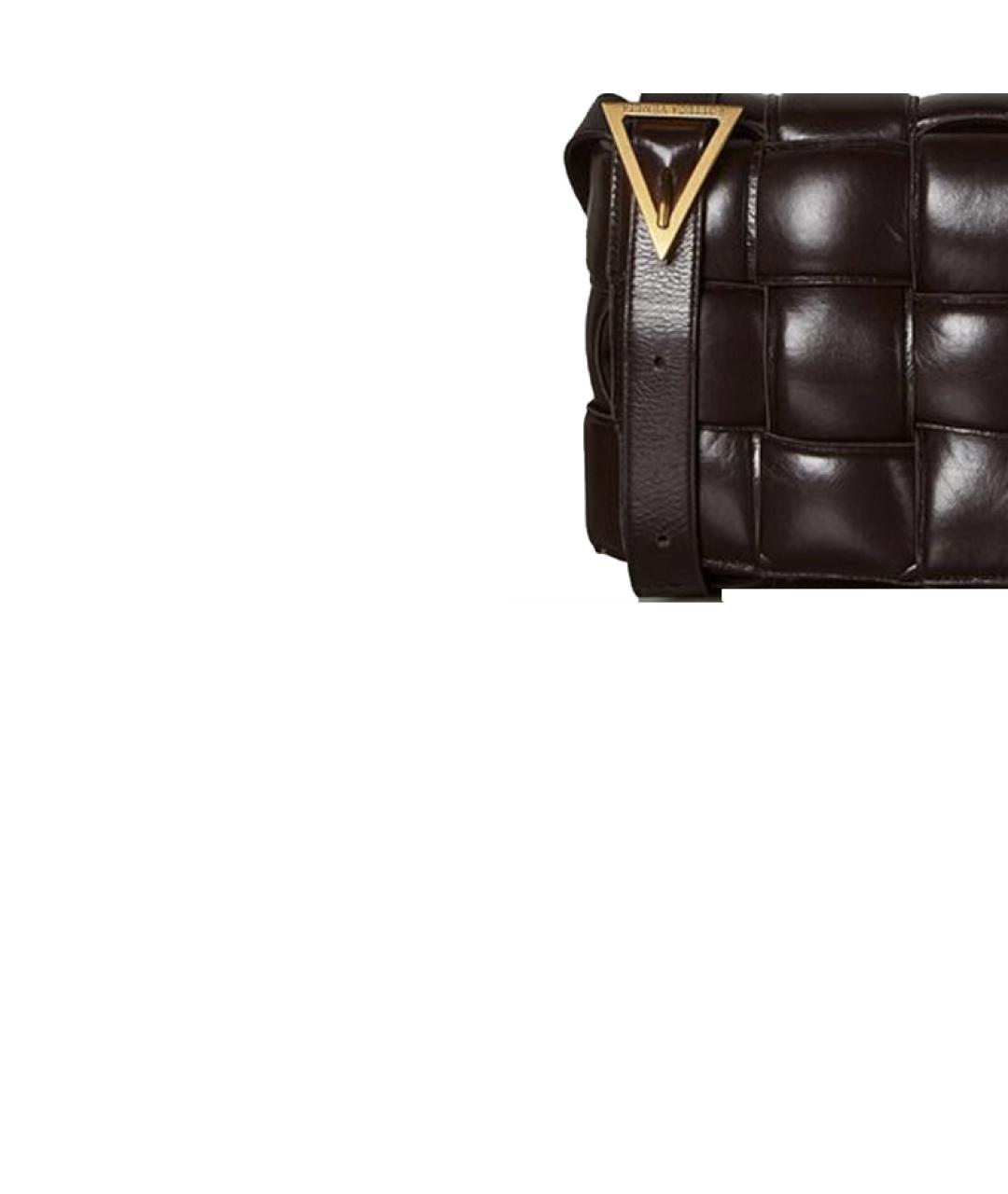BOTTEGA VENETA Черная кожаная сумка через плечо, фото 5
