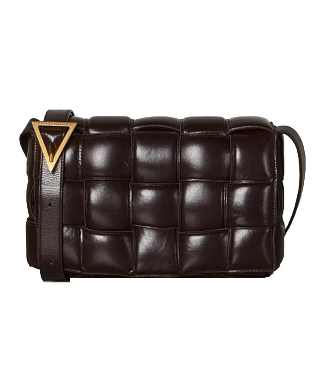 BOTTEGA VENETA Черная кожаная сумка через плечо, фото 1