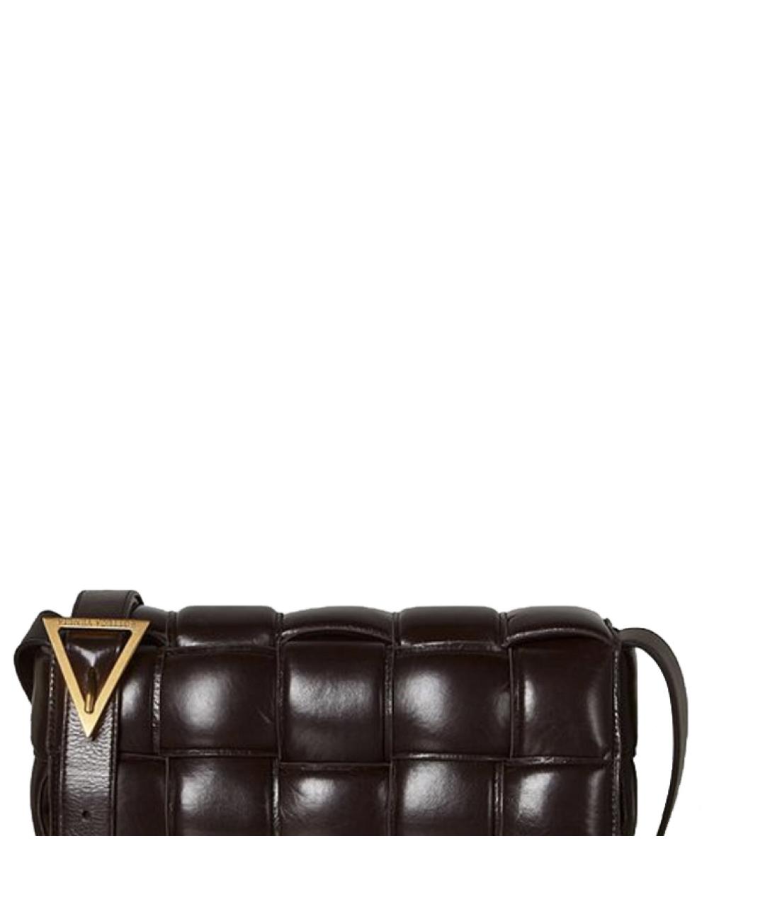 BOTTEGA VENETA Черная кожаная сумка через плечо, фото 4