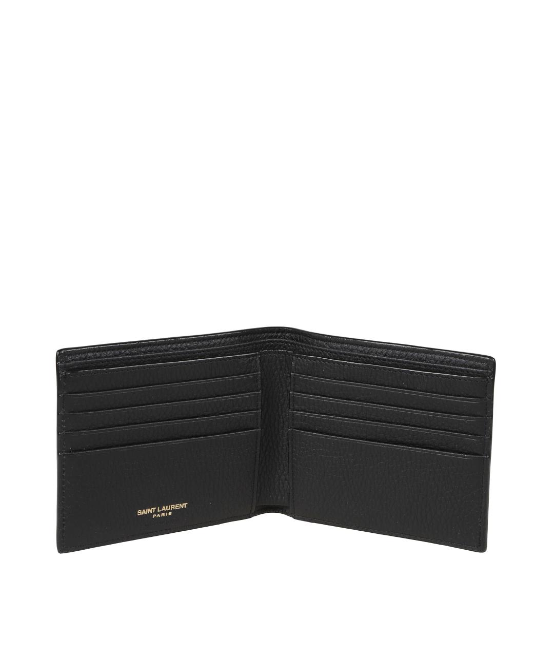 SAINT LAURENT Черный кошелек, фото 3