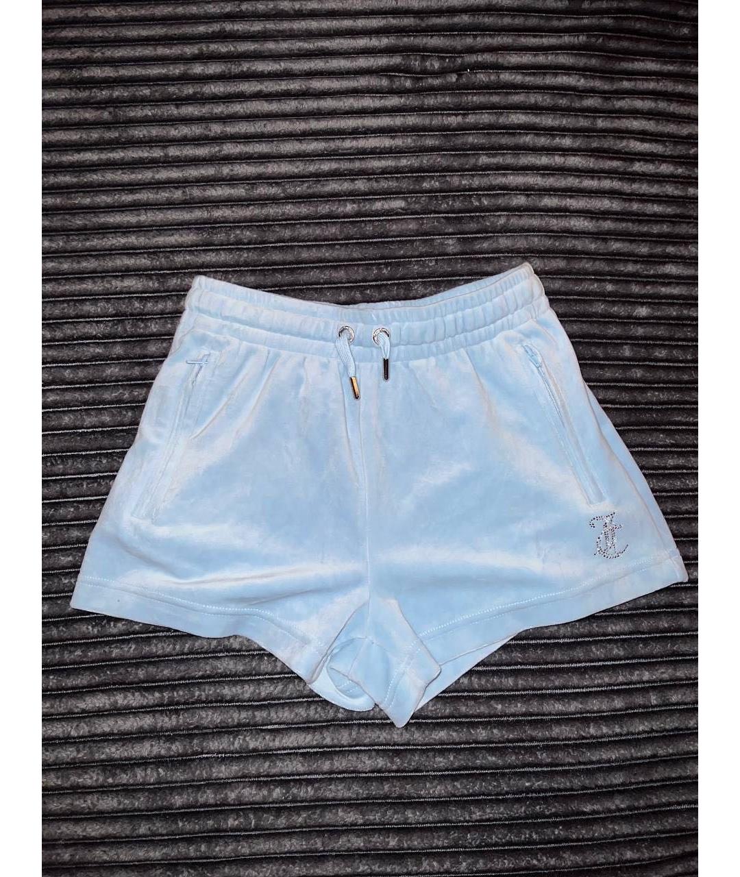 JUICY COUTURE Голубой велюровый спортивные костюмы, фото 6