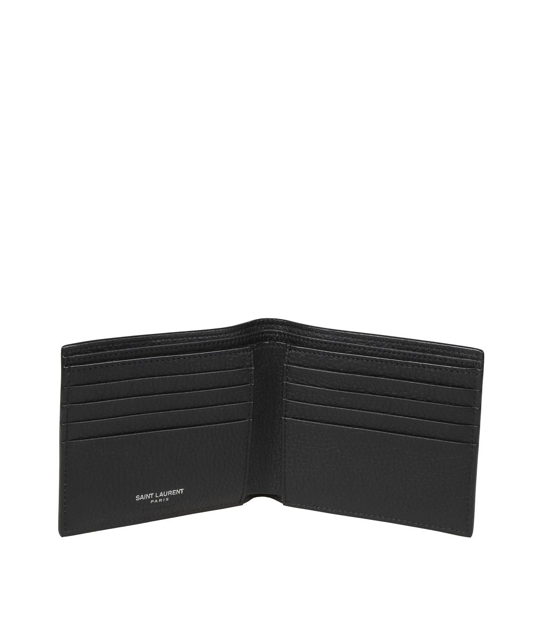 SAINT LAURENT Черный кошелек, фото 3