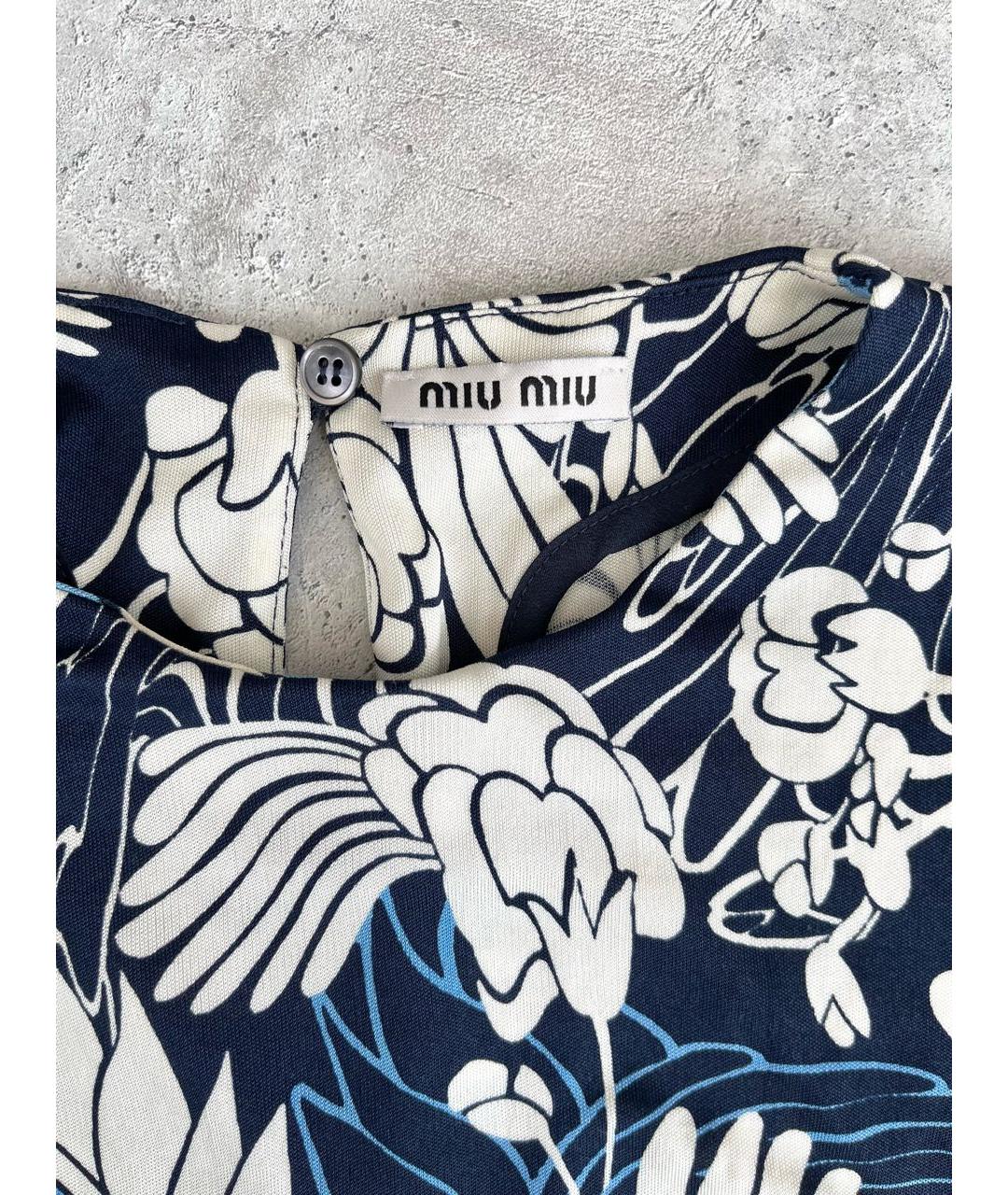 MIU MIU Мульти шелковая блузы, фото 3