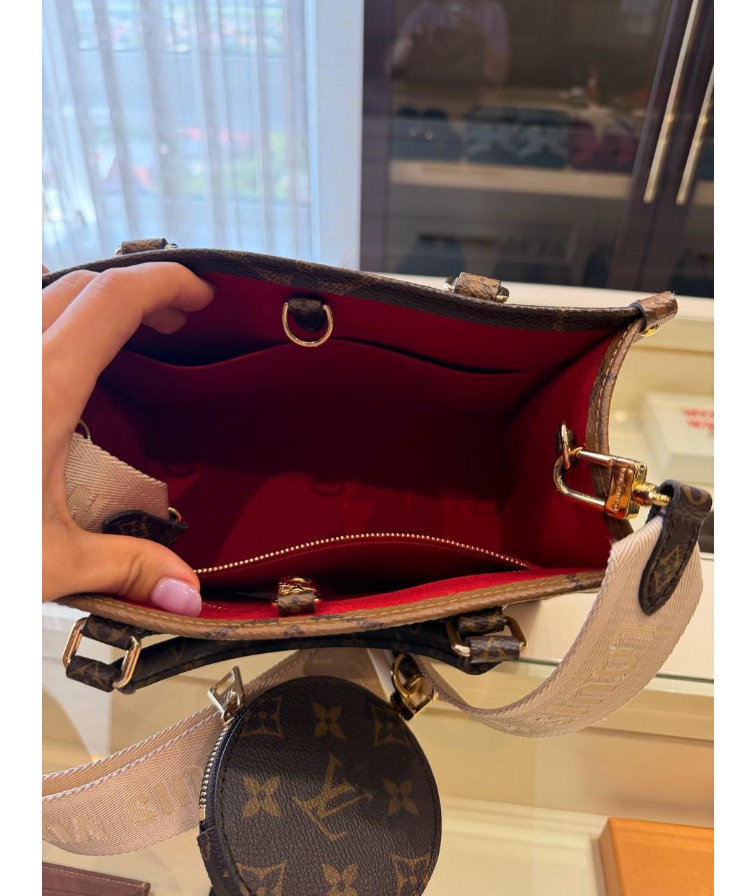 LOUIS VUITTON Коричневая сумка тоут, фото 4