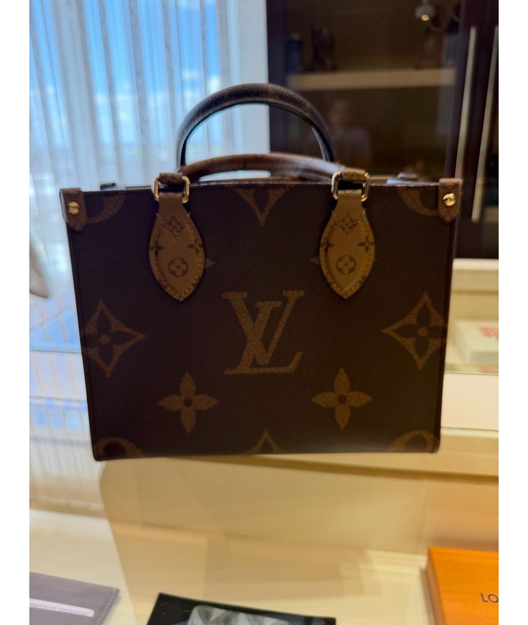 LOUIS VUITTON Коричневая сумка тоут, фото 5