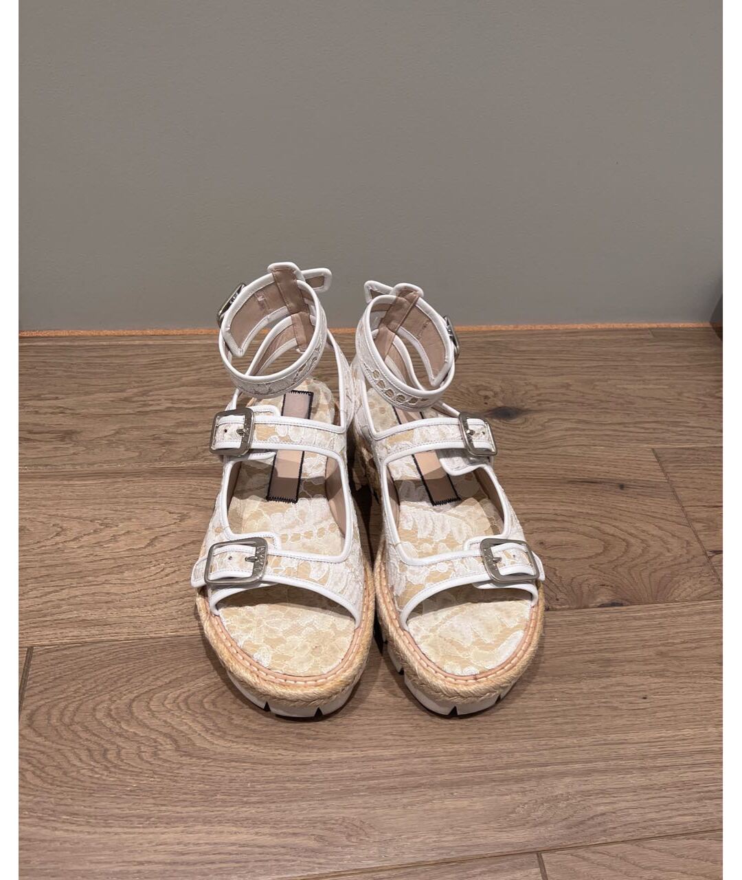 NO. 21 Белые кожаные сандалии, фото 2