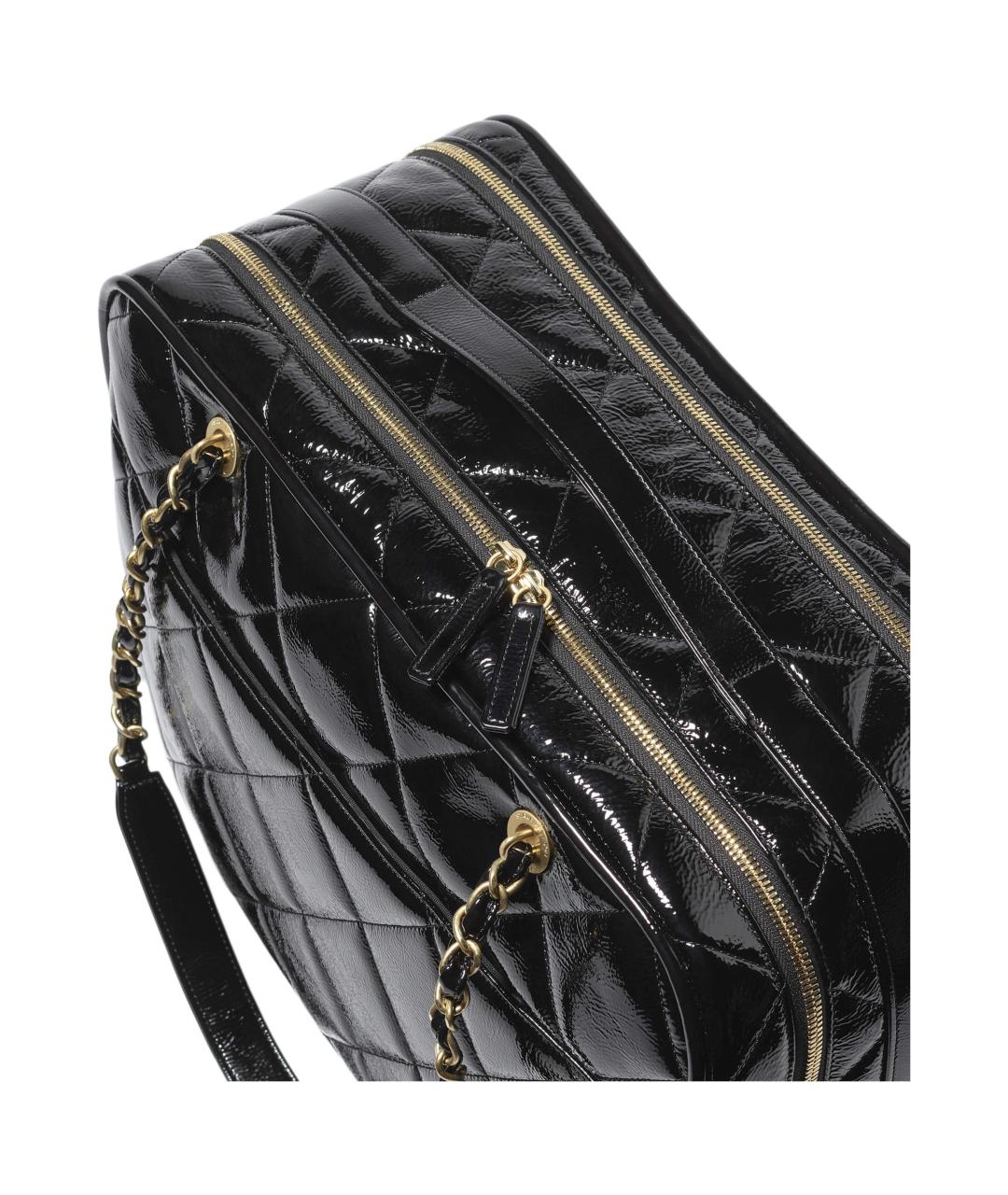CHANEL Черная кожаная сумка через плечо, фото 4