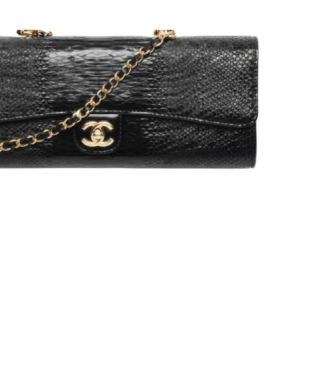 CHANEL Черная кожаная сумка через плечо, фото 3