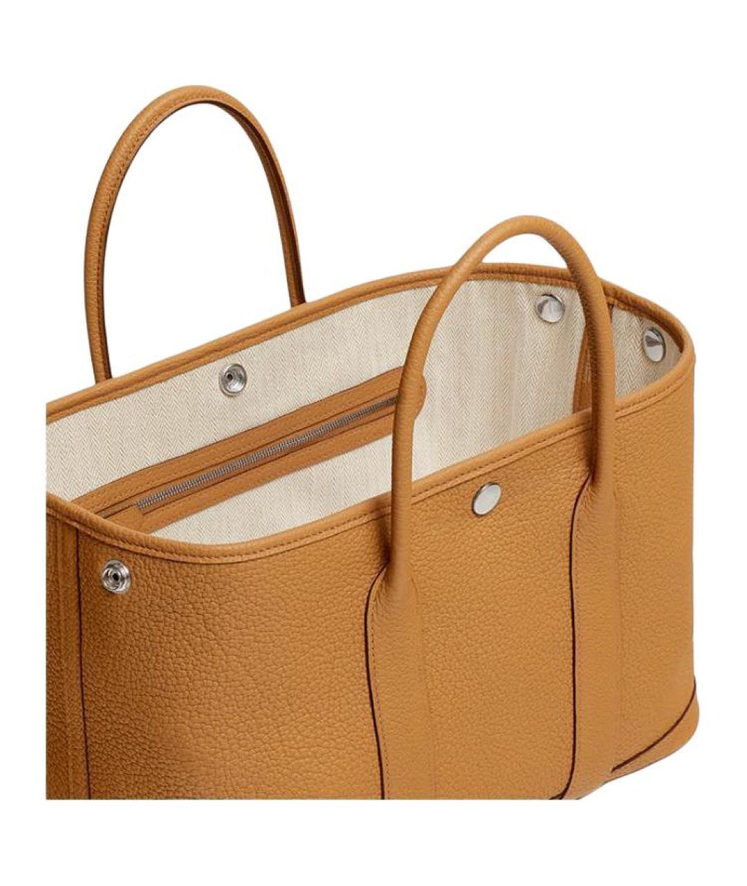 HERMES Коричневая кожаная сумка через плечо, фото 3