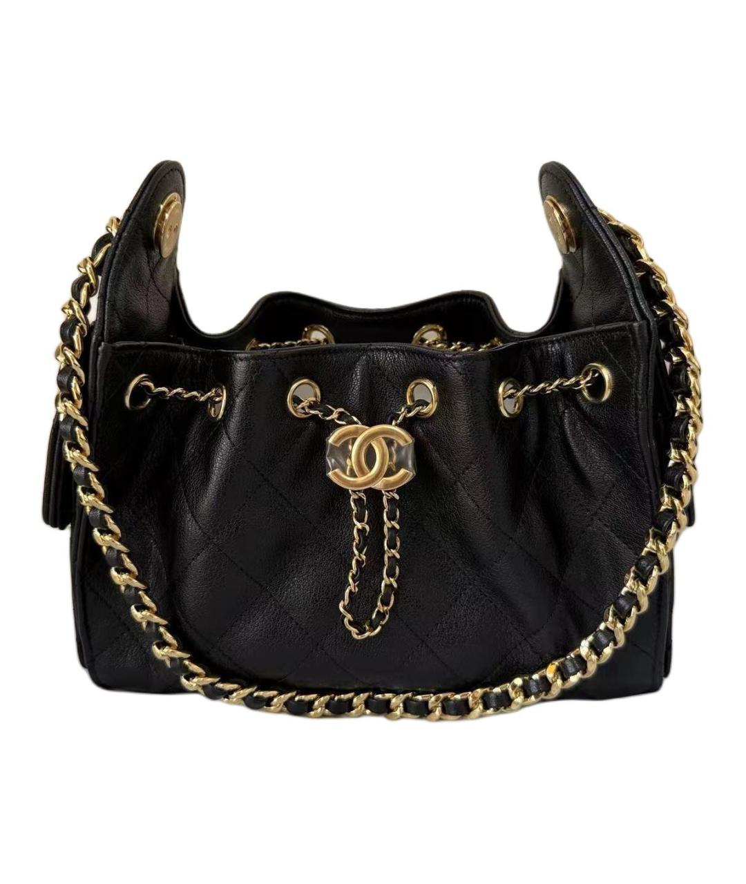 CHANEL Черная сумка через плечо, фото 3