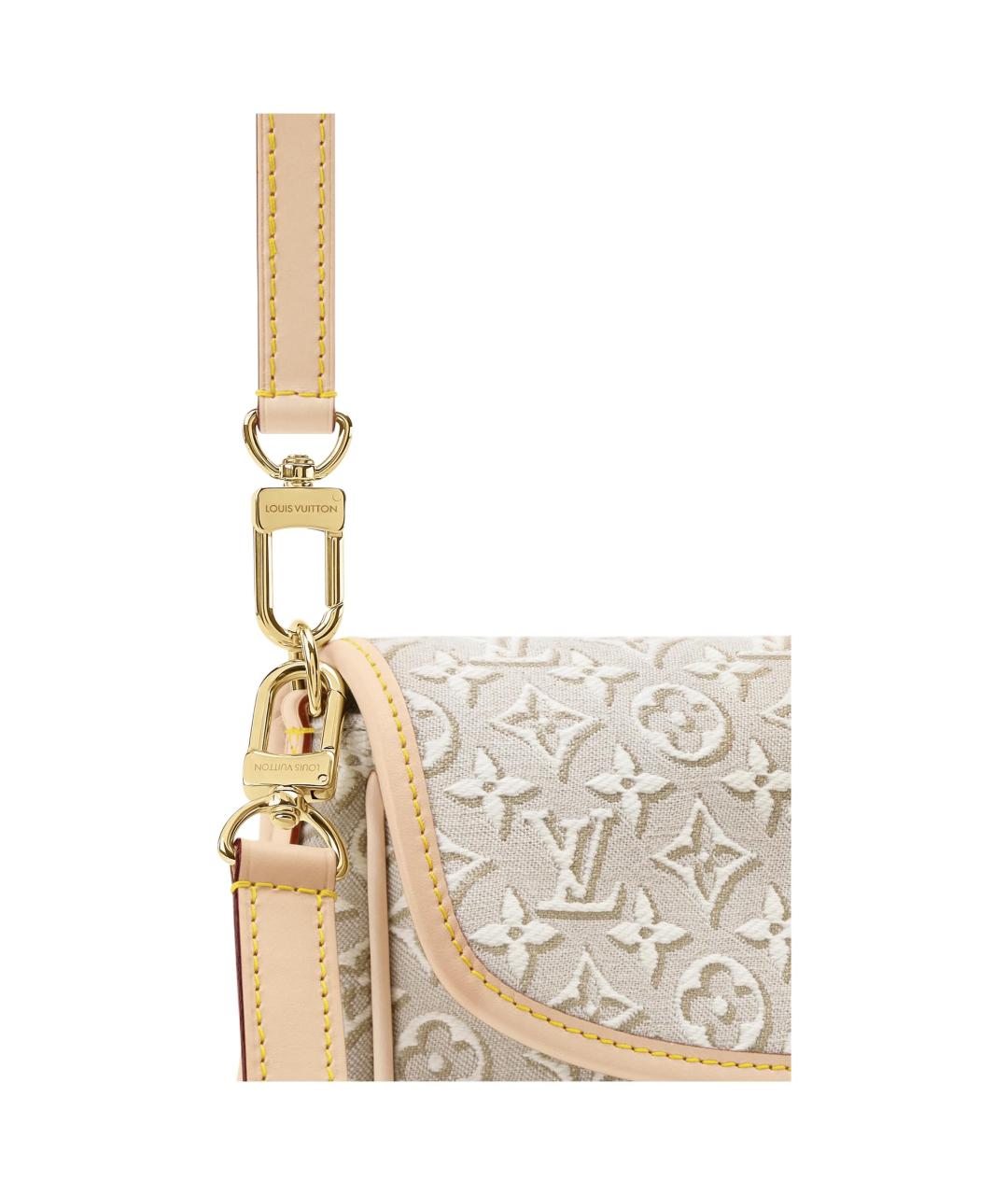 LOUIS VUITTON Бежевая сумка через плечо, фото 5