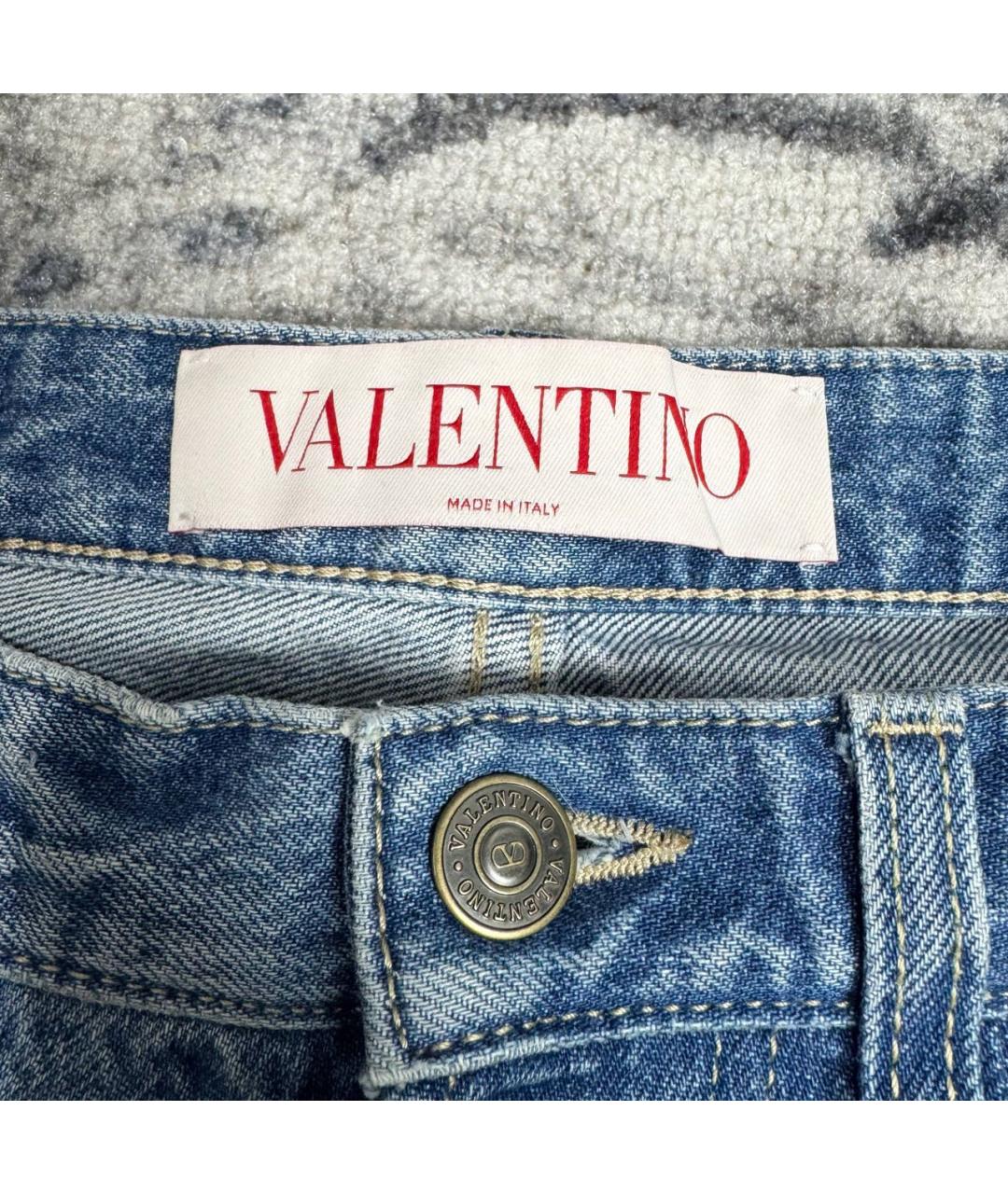VALENTINO Синие хлопковые джинсы, фото 5