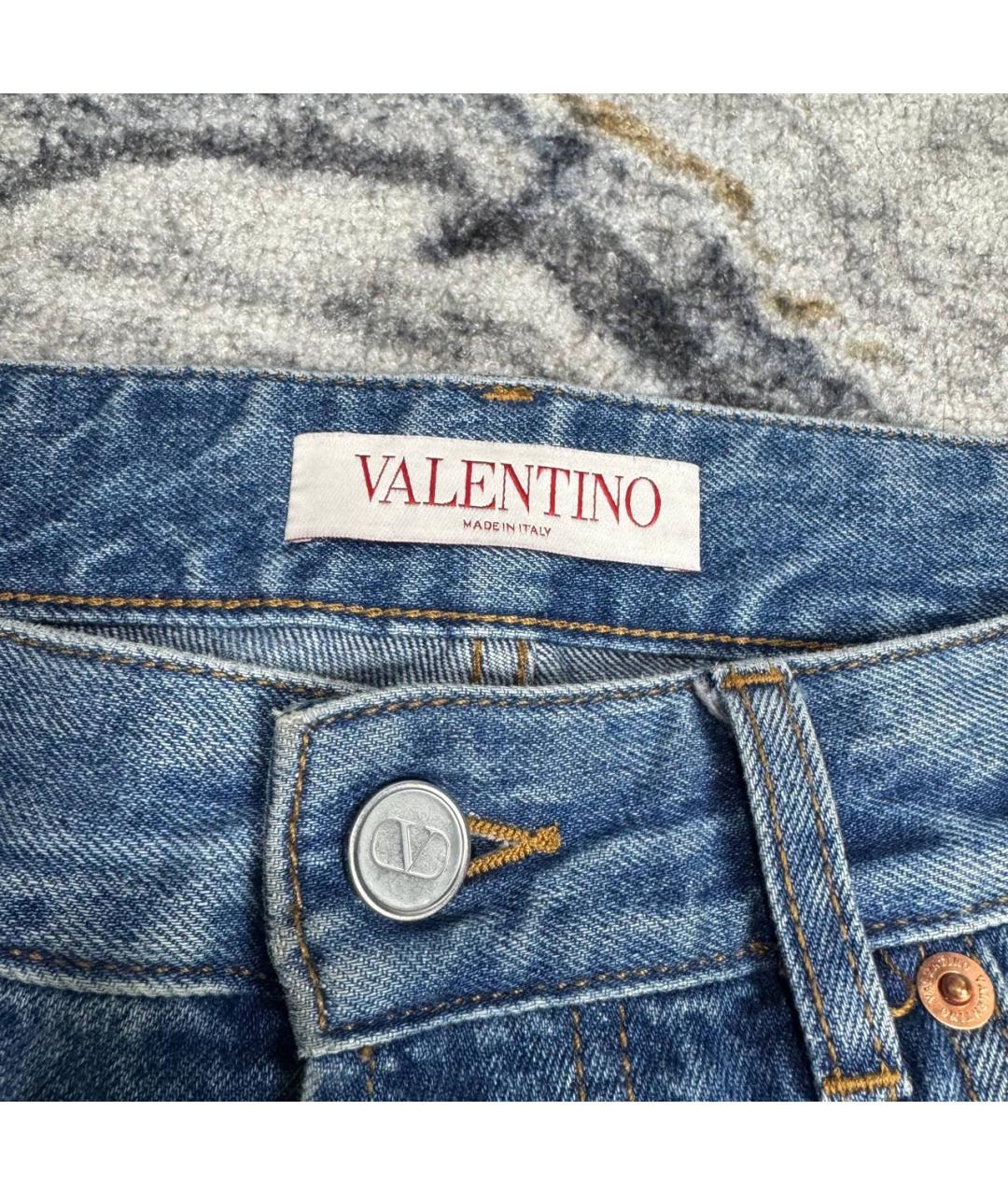VALENTINO Синие хлопковые джинсы, фото 5
