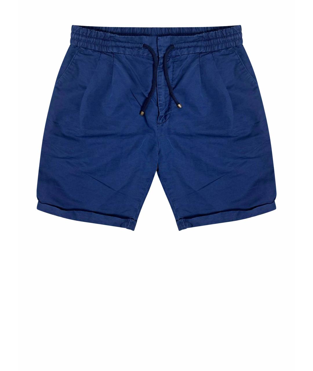 BRUNELLO CUCINELLI Синие льняные шорты, фото 1