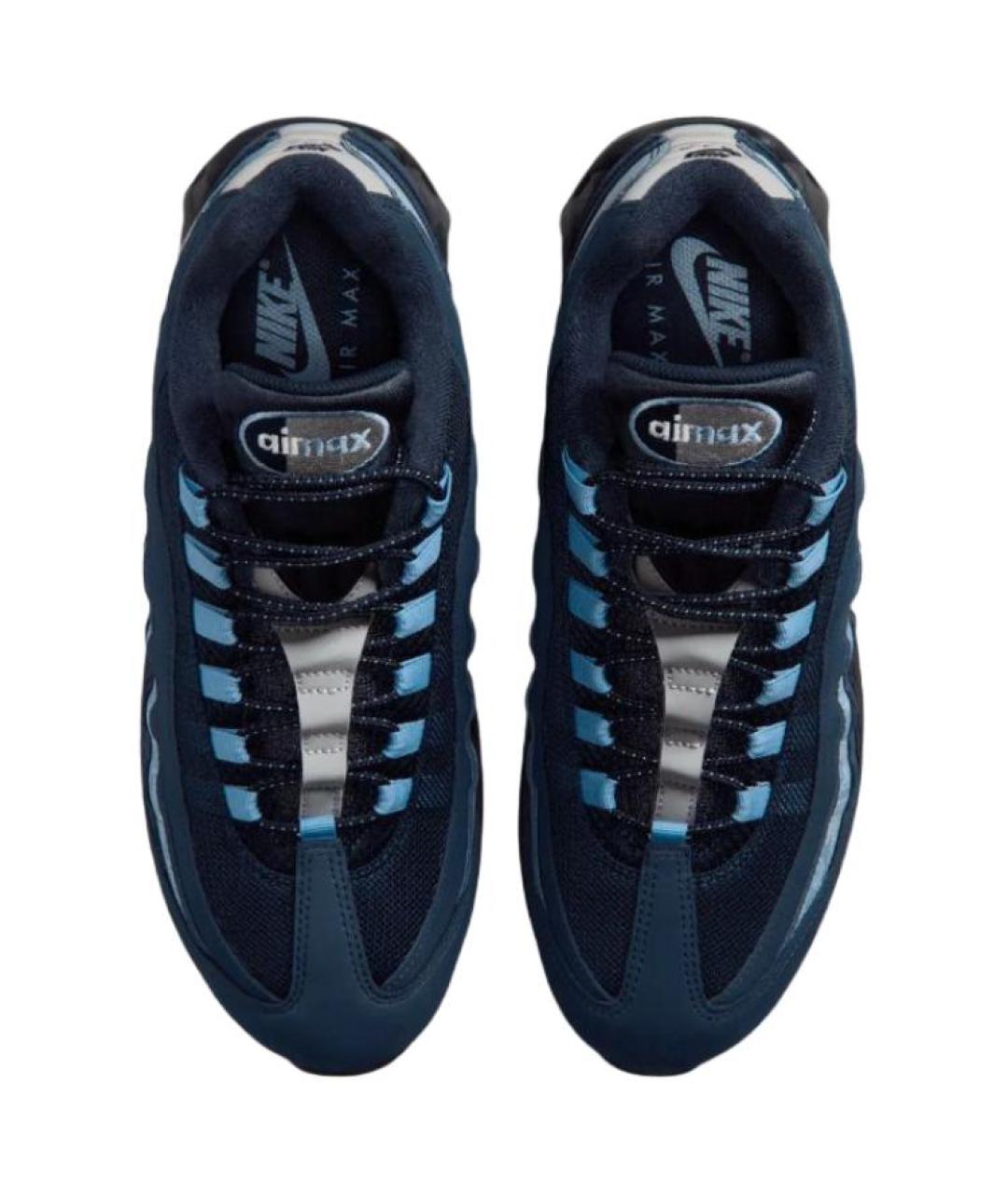 NIKE Синие текстильные низкие кроссовки / кеды, фото 4