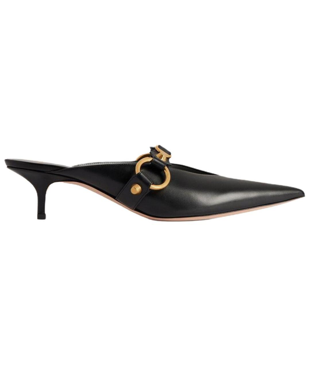 BALENCIAGA Черные кожаные туфли, фото 1