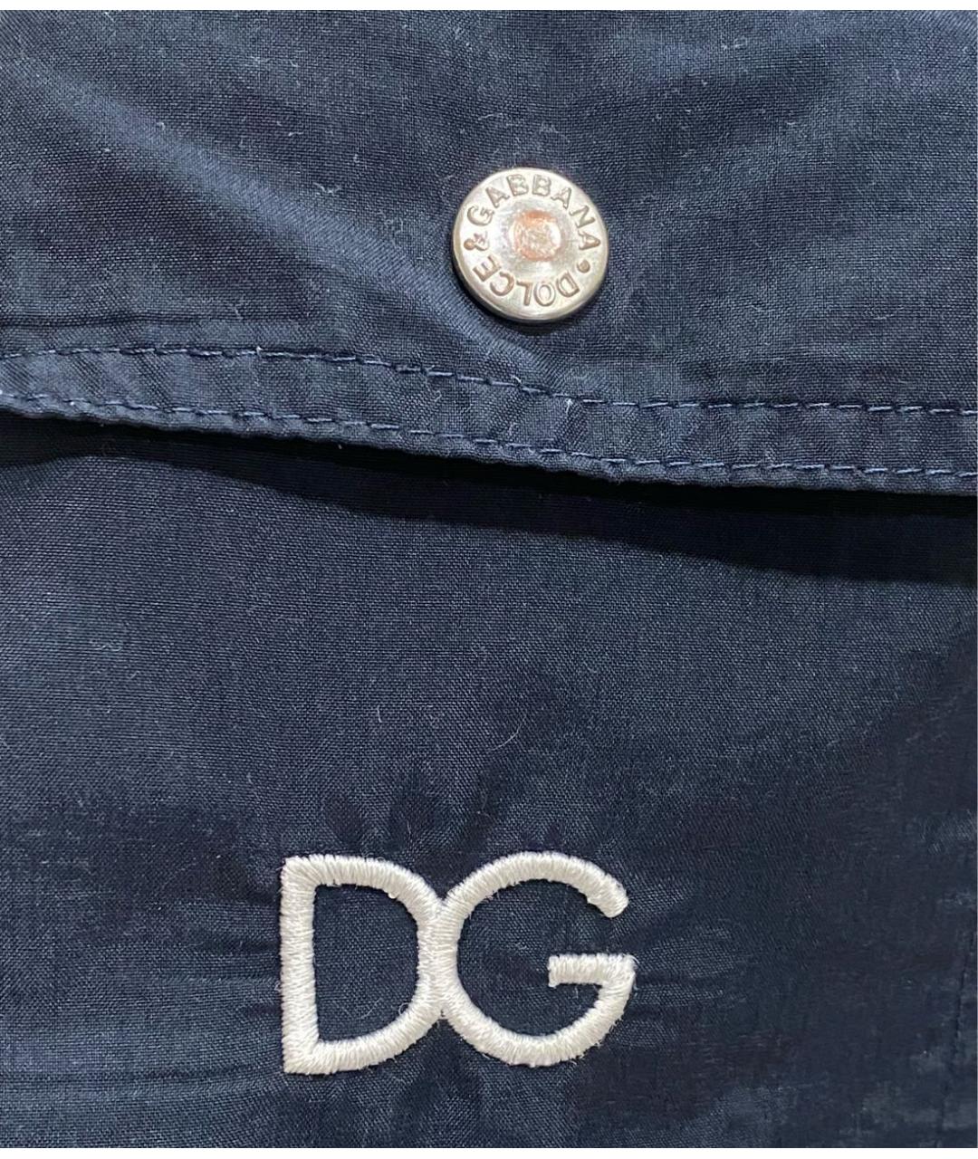 DOLCE&GABBANA Синие полиамидовые шорты, фото 4