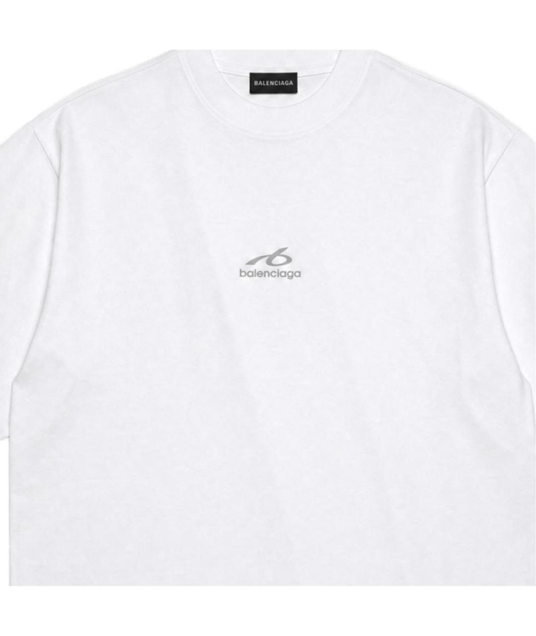 BALENCIAGA Белая футболка, фото 5