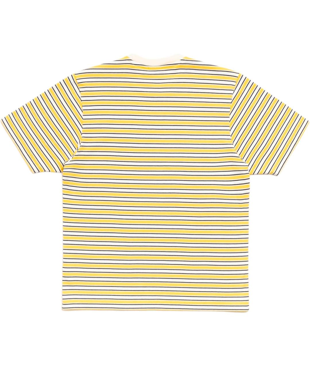 STUSSY Желтая хлопковая футболка, фото 2
