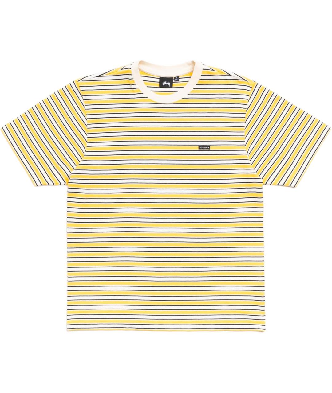 STUSSY Желтая хлопковая футболка, фото 1