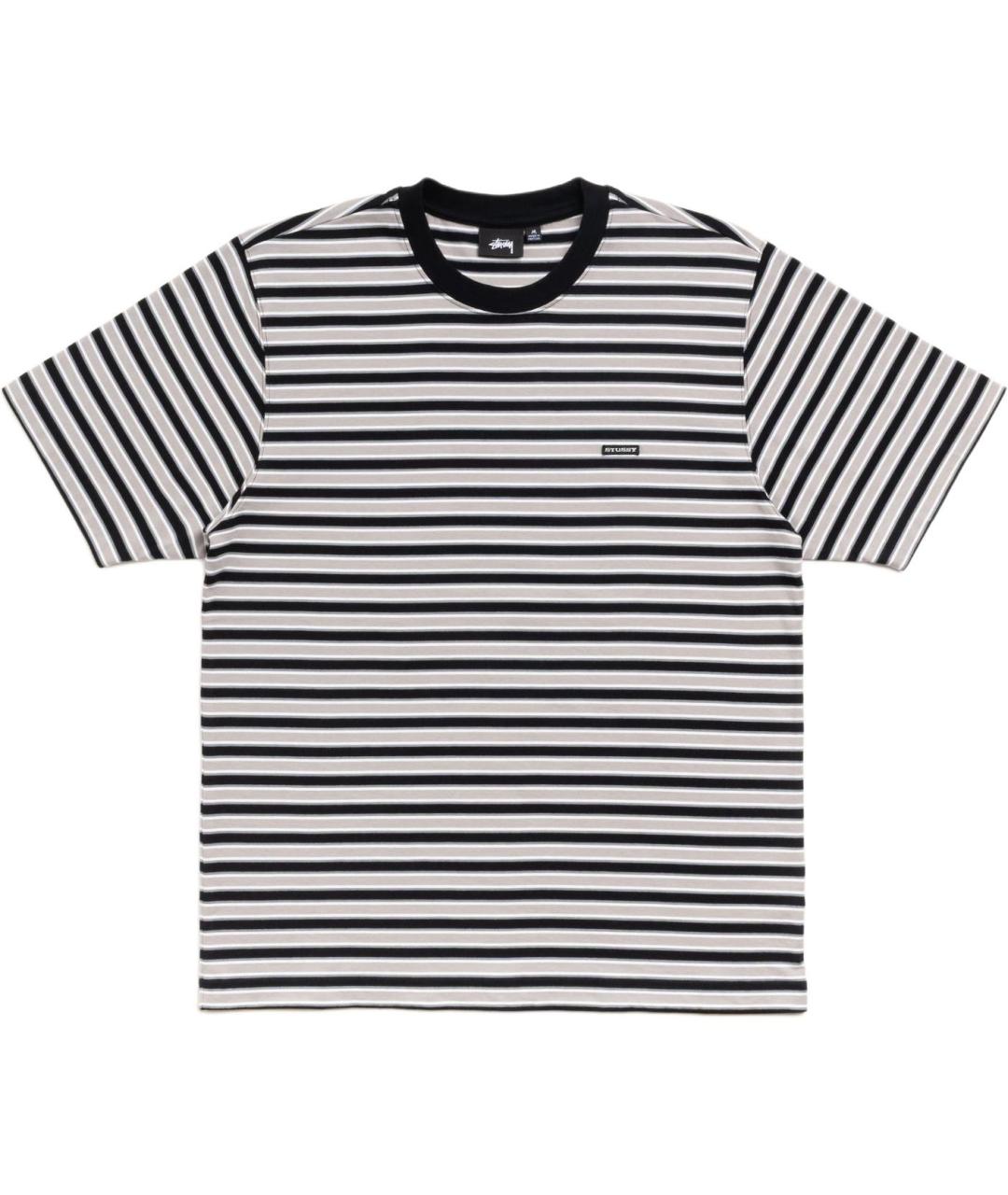 STUSSY Черная хлопковая футболка, фото 1
