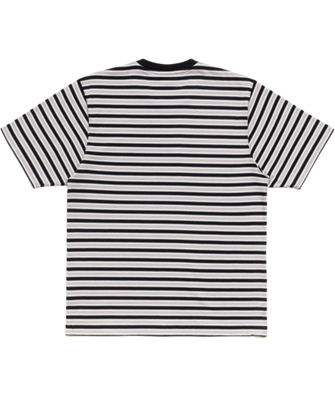 STUSSY Черная хлопковая футболка, фото 2