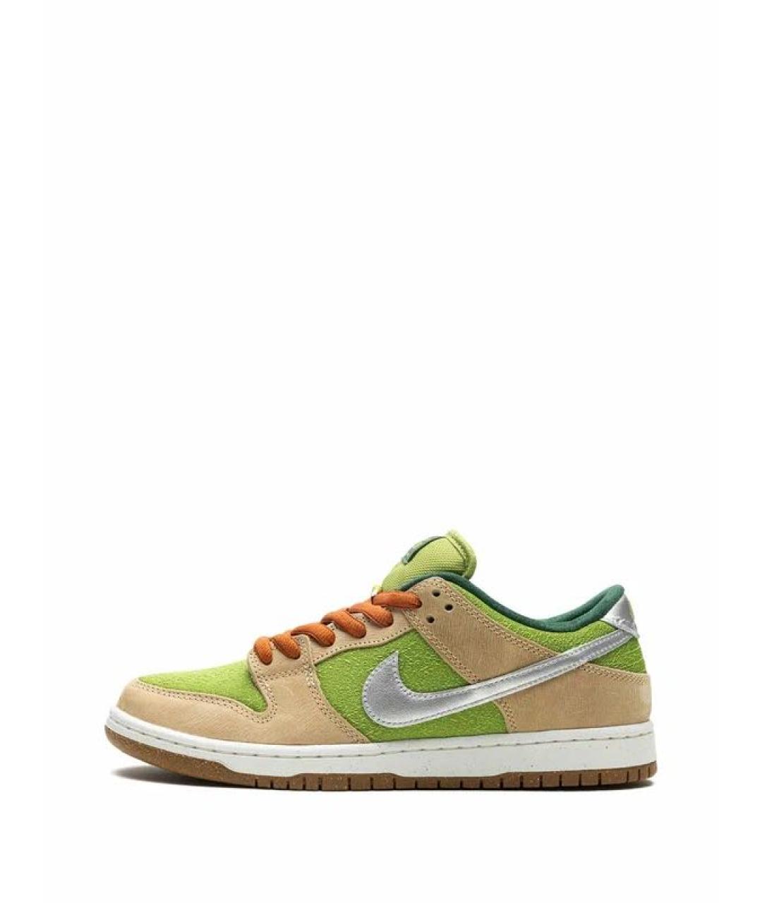 NIKE Зеленые низкие кроссовки / кеды, фото 3
