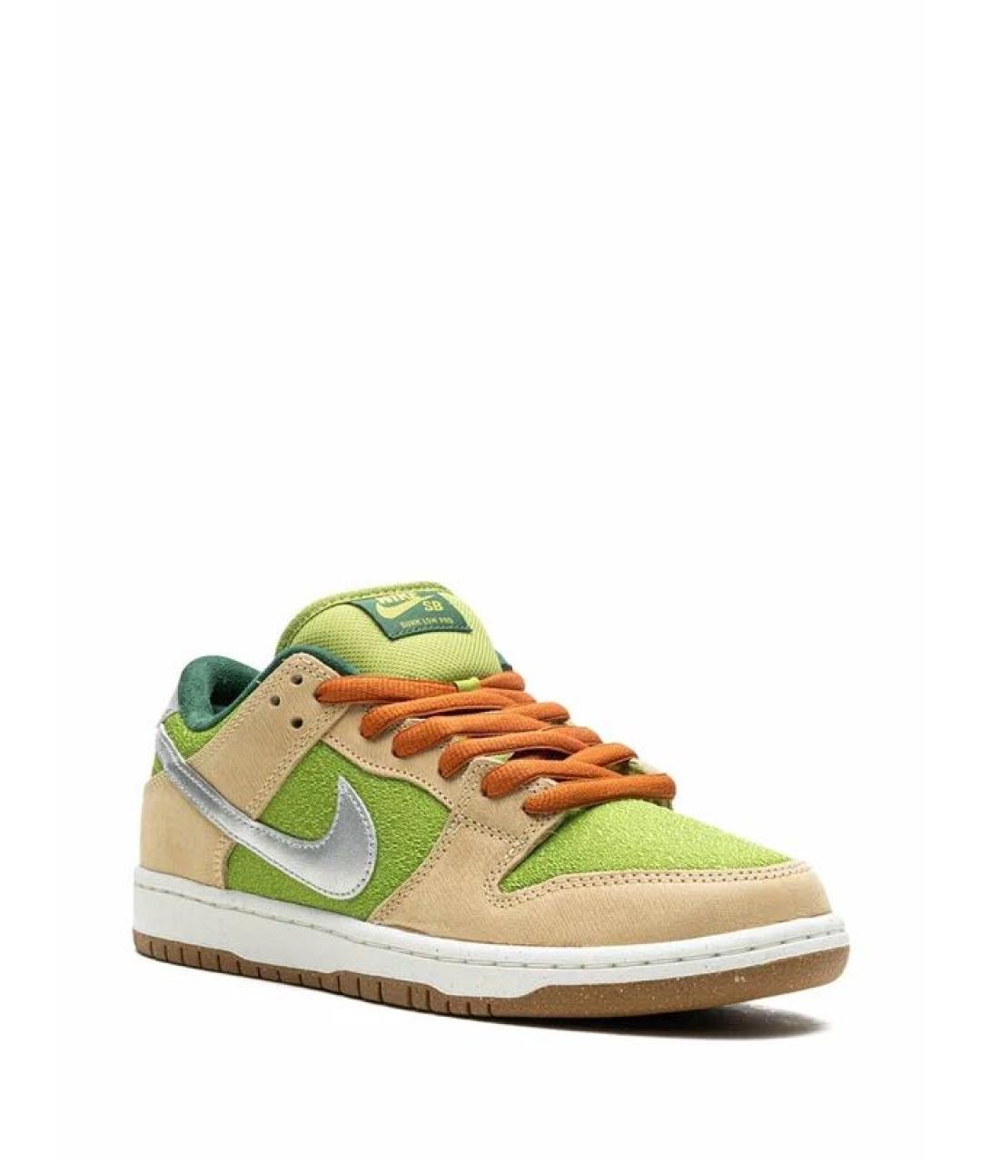 NIKE Зеленые низкие кроссовки / кеды, фото 2