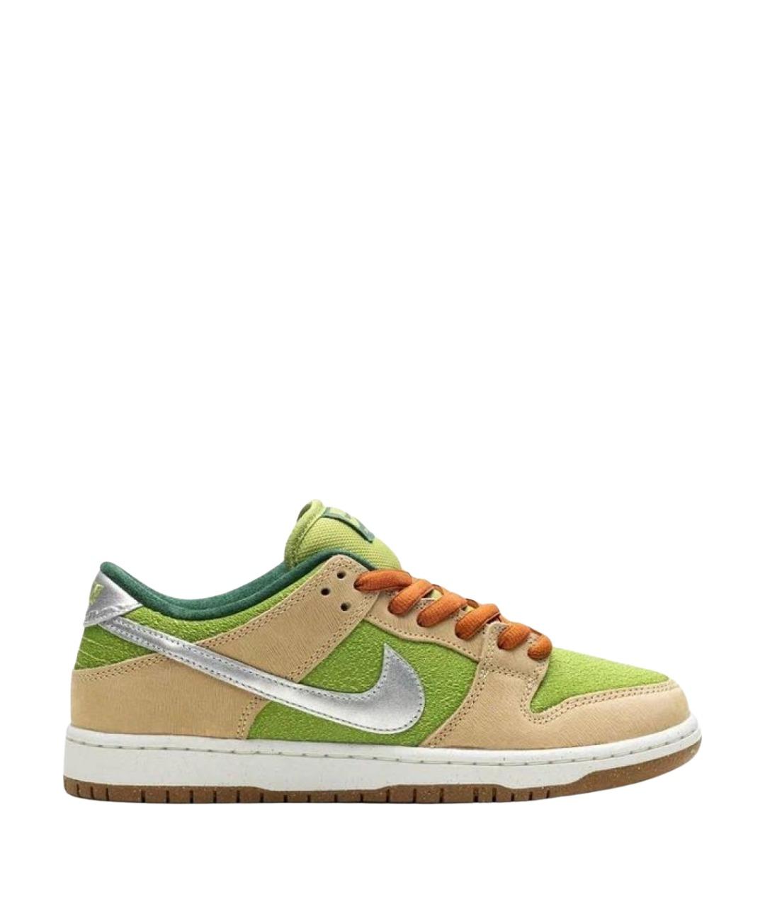 NIKE Зеленые низкие кроссовки / кеды, фото 1