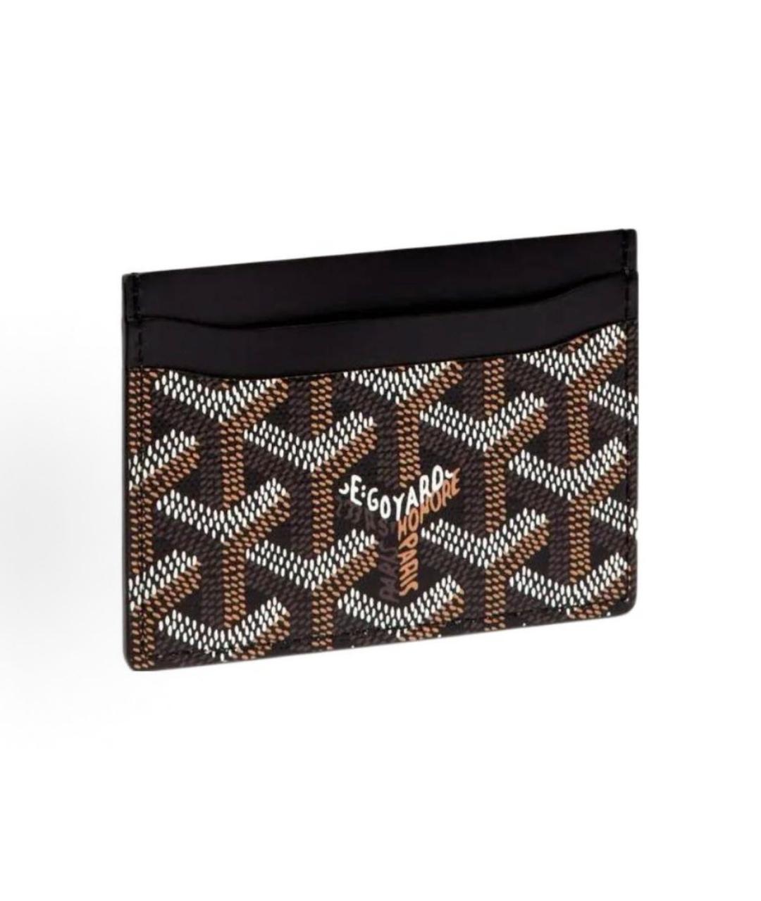 GOYARD Черный кожаный кардхолдер, фото 5