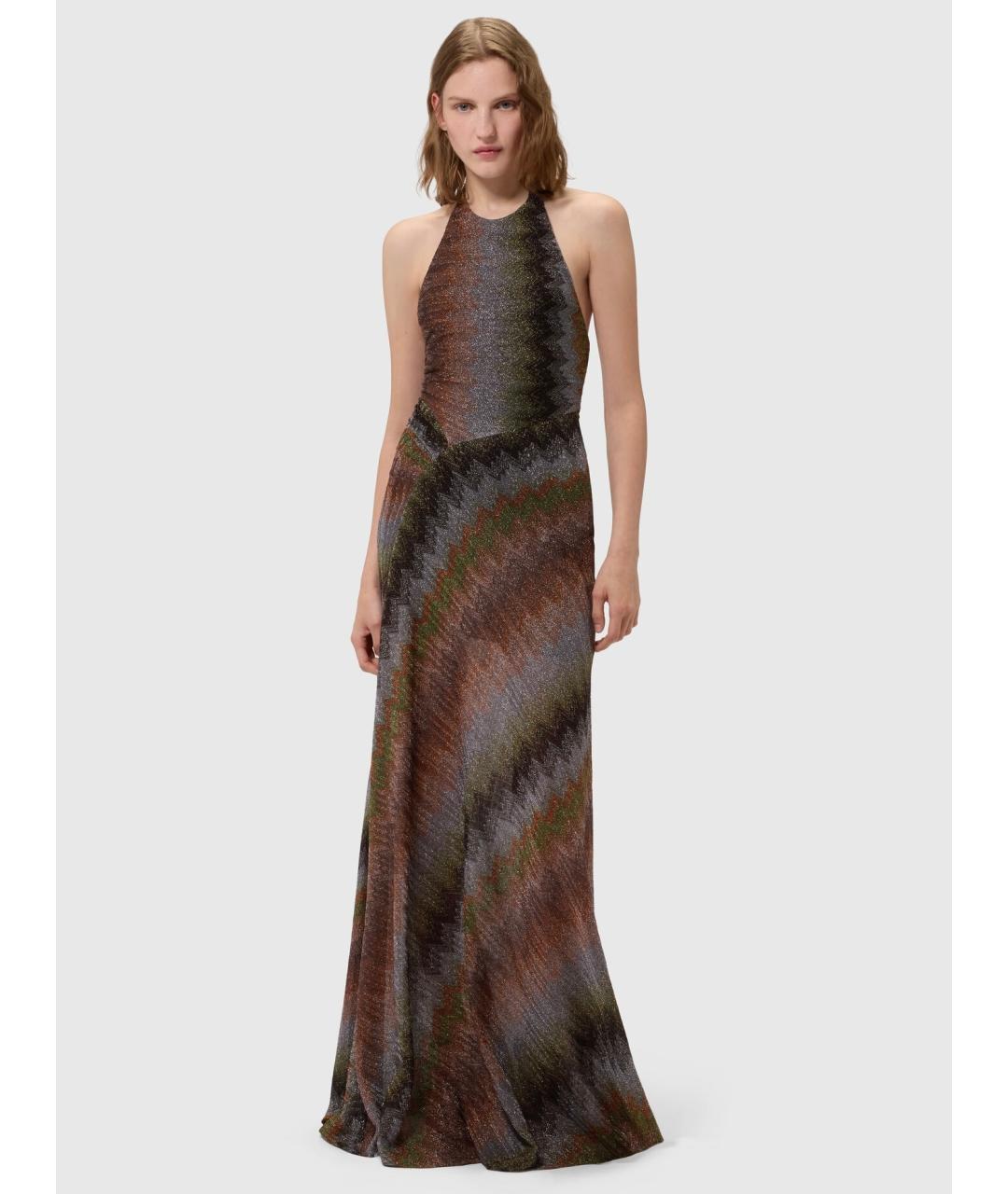 MISSONI Мульти вискозное коктейльное платье, фото 6