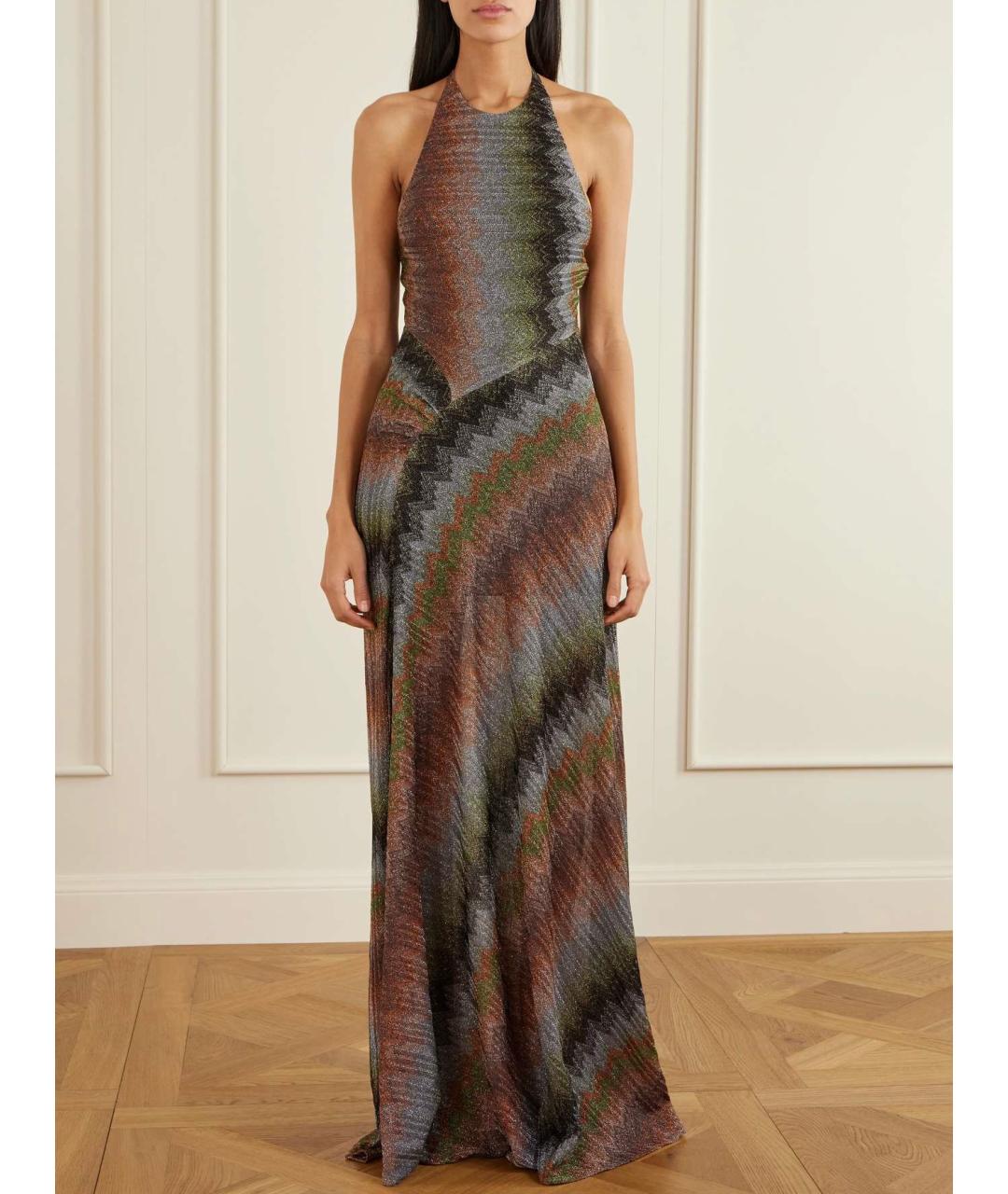 MISSONI Мульти вискозное коктейльное платье, фото 4