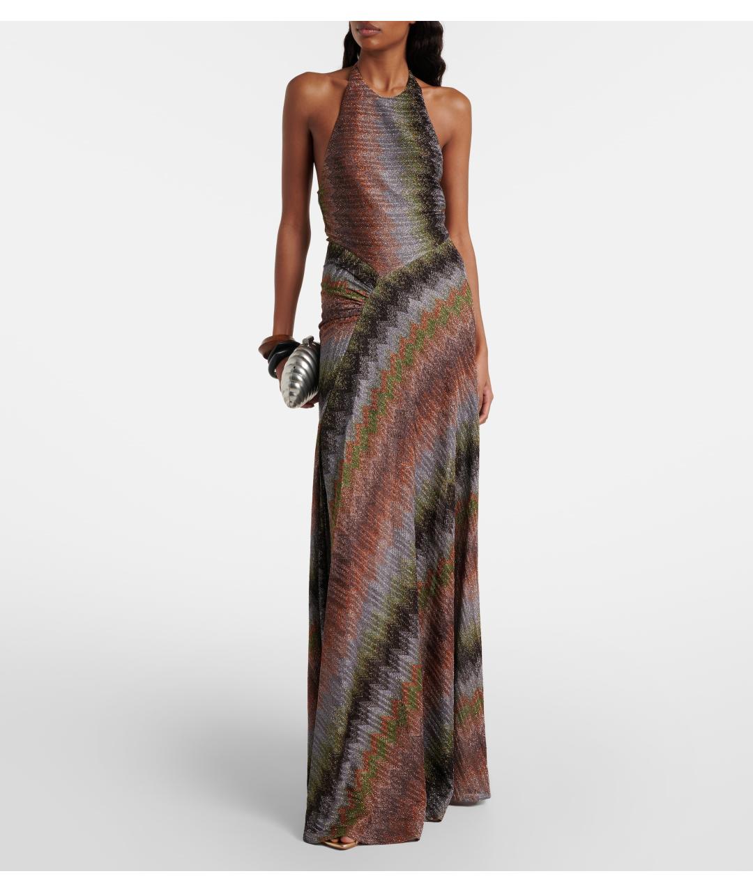MISSONI Мульти вискозное коктейльное платье, фото 2