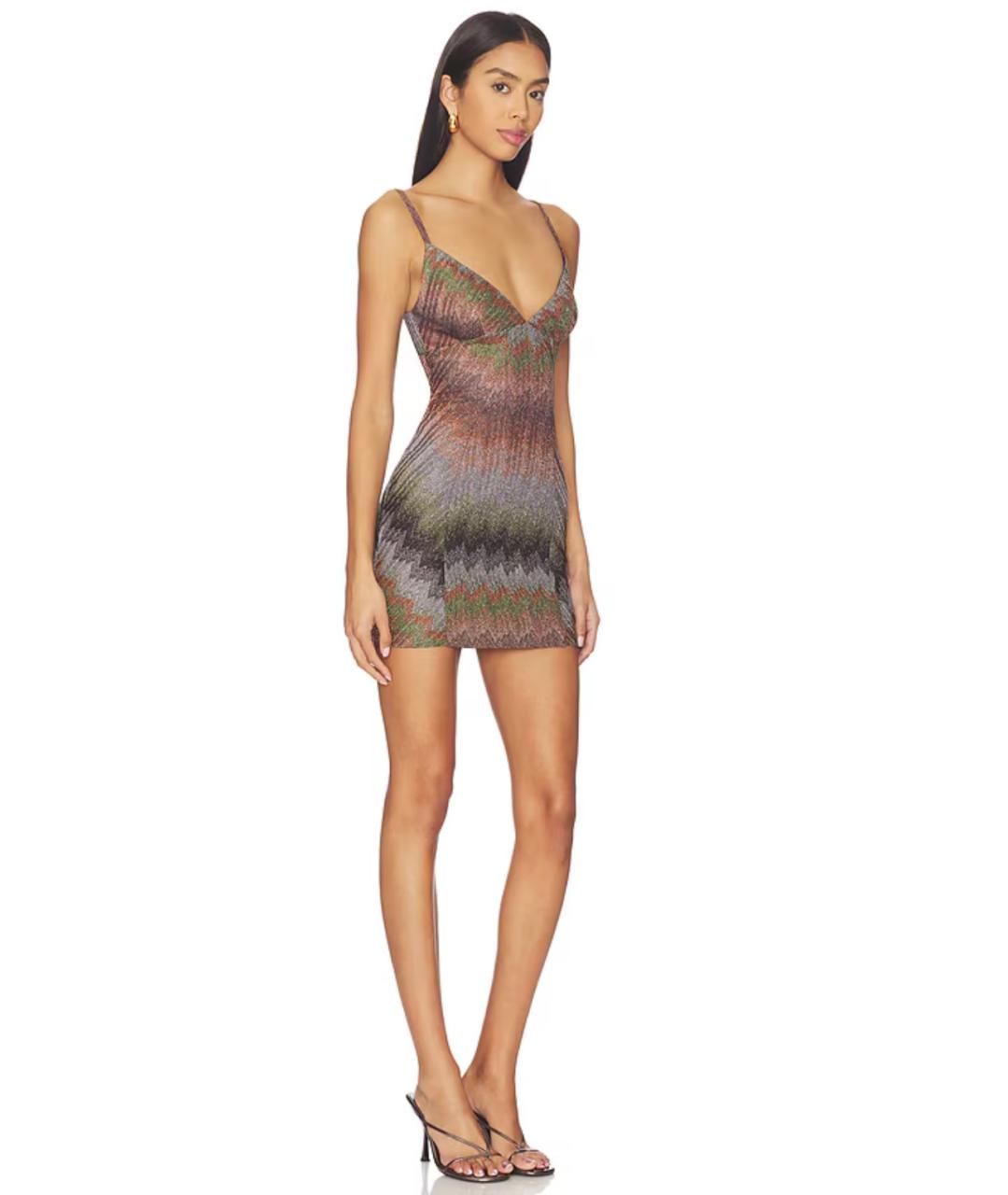 MISSONI Мульти вискозное коктейльное платье, фото 9