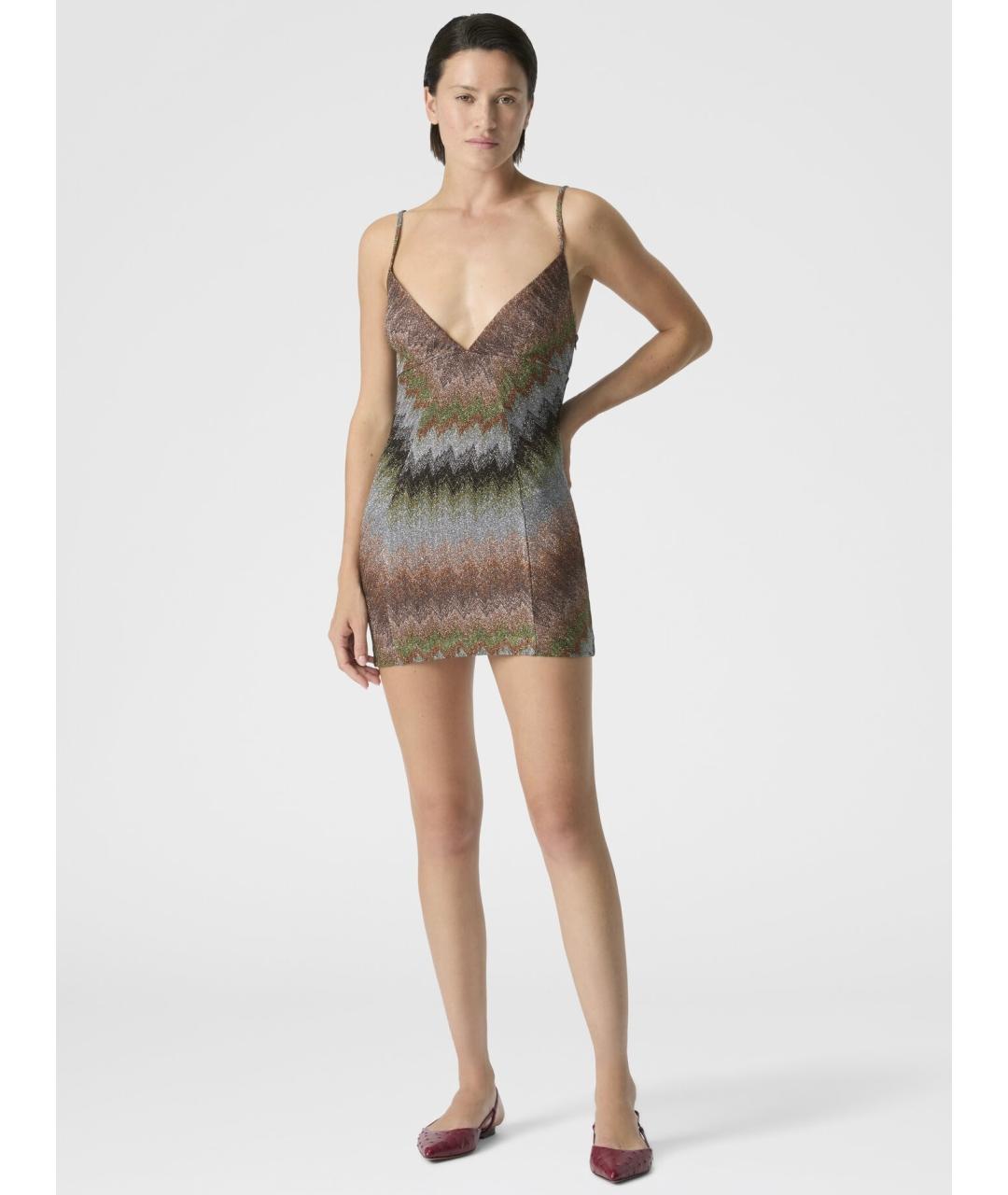 MISSONI Мульти вискозное коктейльное платье, фото 2