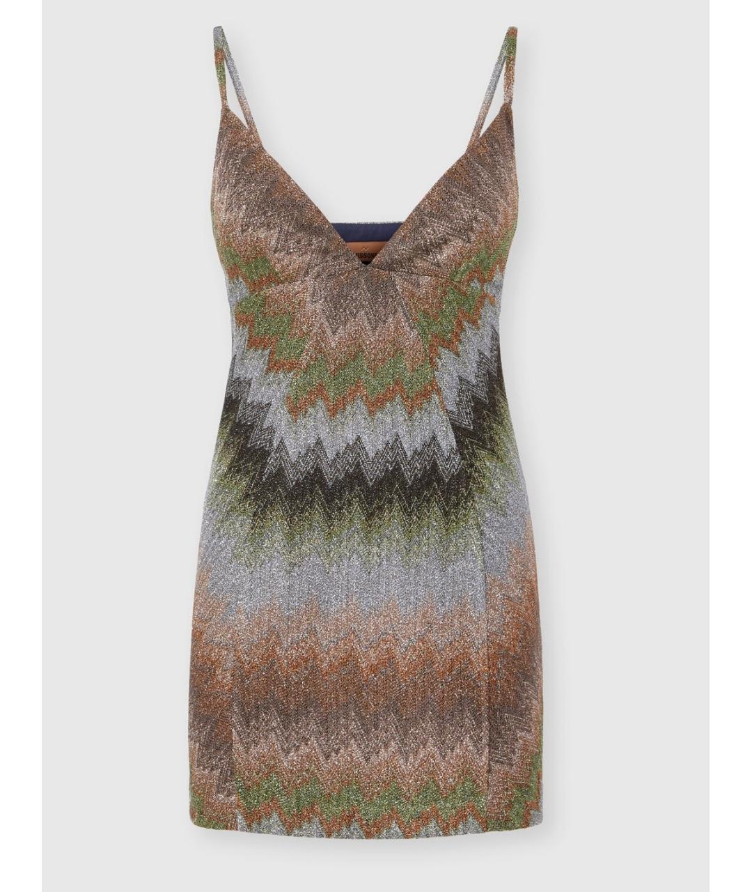 MISSONI Мульти вискозное коктейльное платье, фото 10