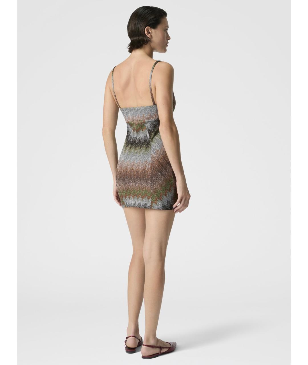 MISSONI Мульти вискозное коктейльное платье, фото 3